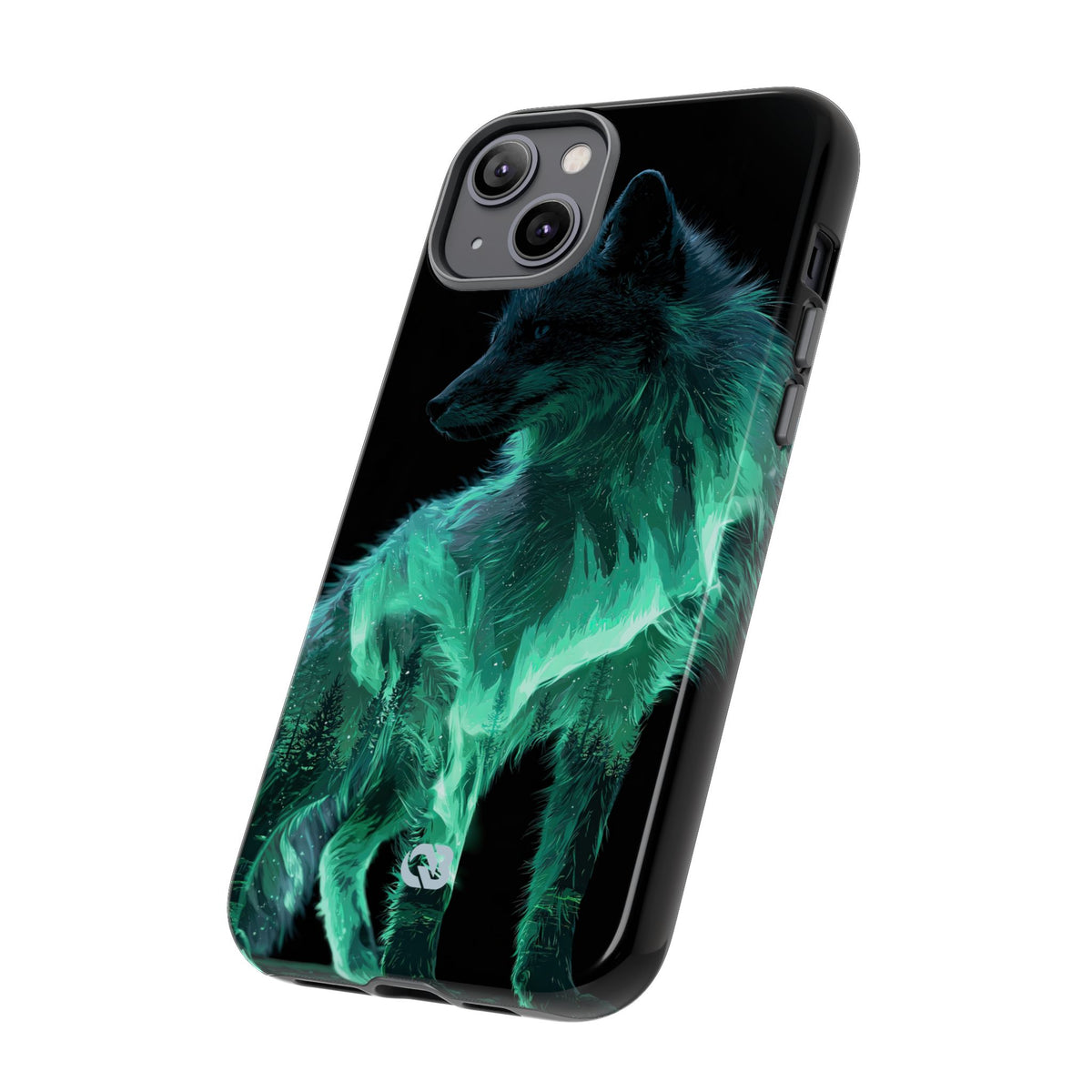 Nordic Aurora Fox · Tough Phone Case for iPhone · Teal