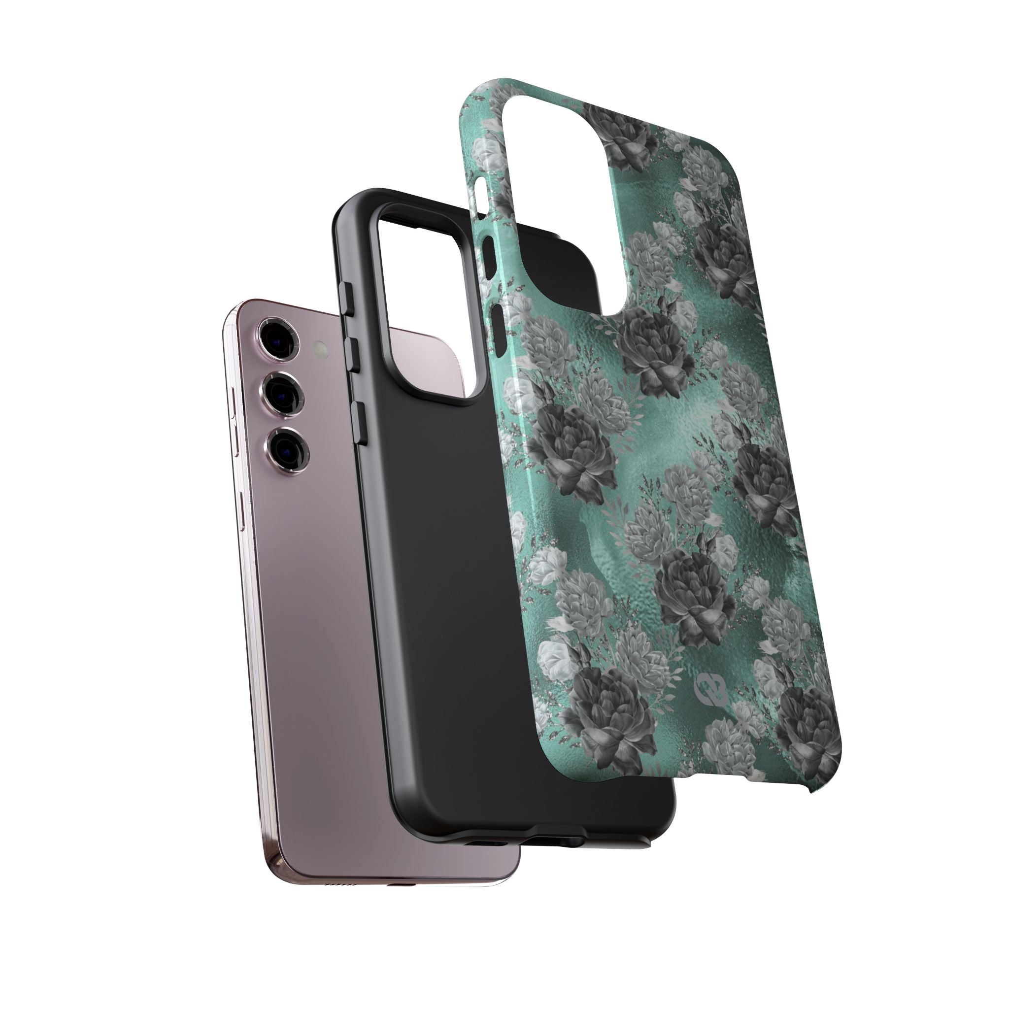 Frost Mint Floral · Tough Phone Case for Samsung