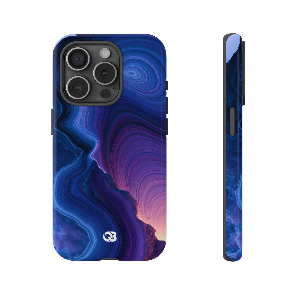 Radiant Strata · Tough Phone Case for iPhone · Blue