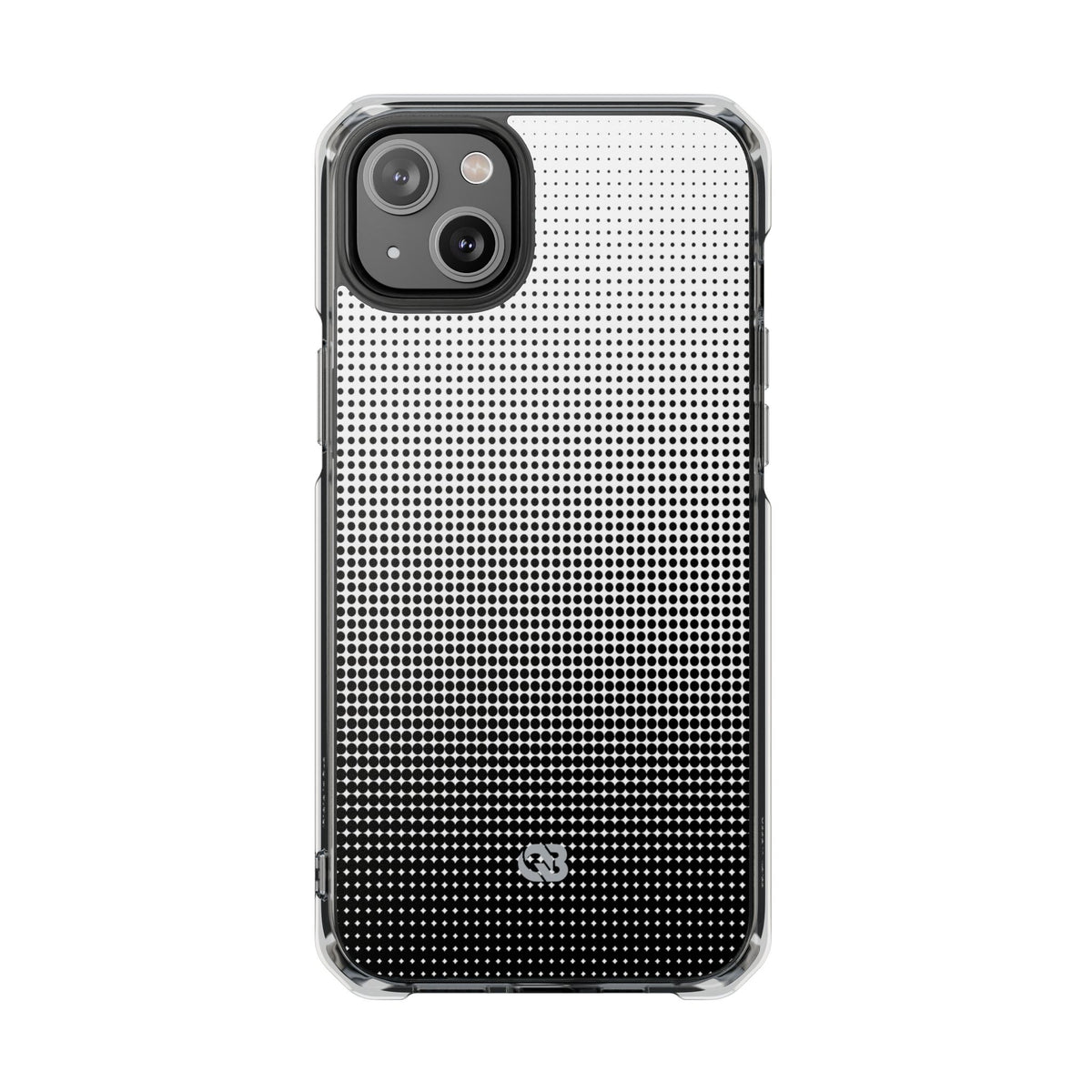 Black Impact MagSafe Phone Case for iPhone - Obsidian Halftone Flux