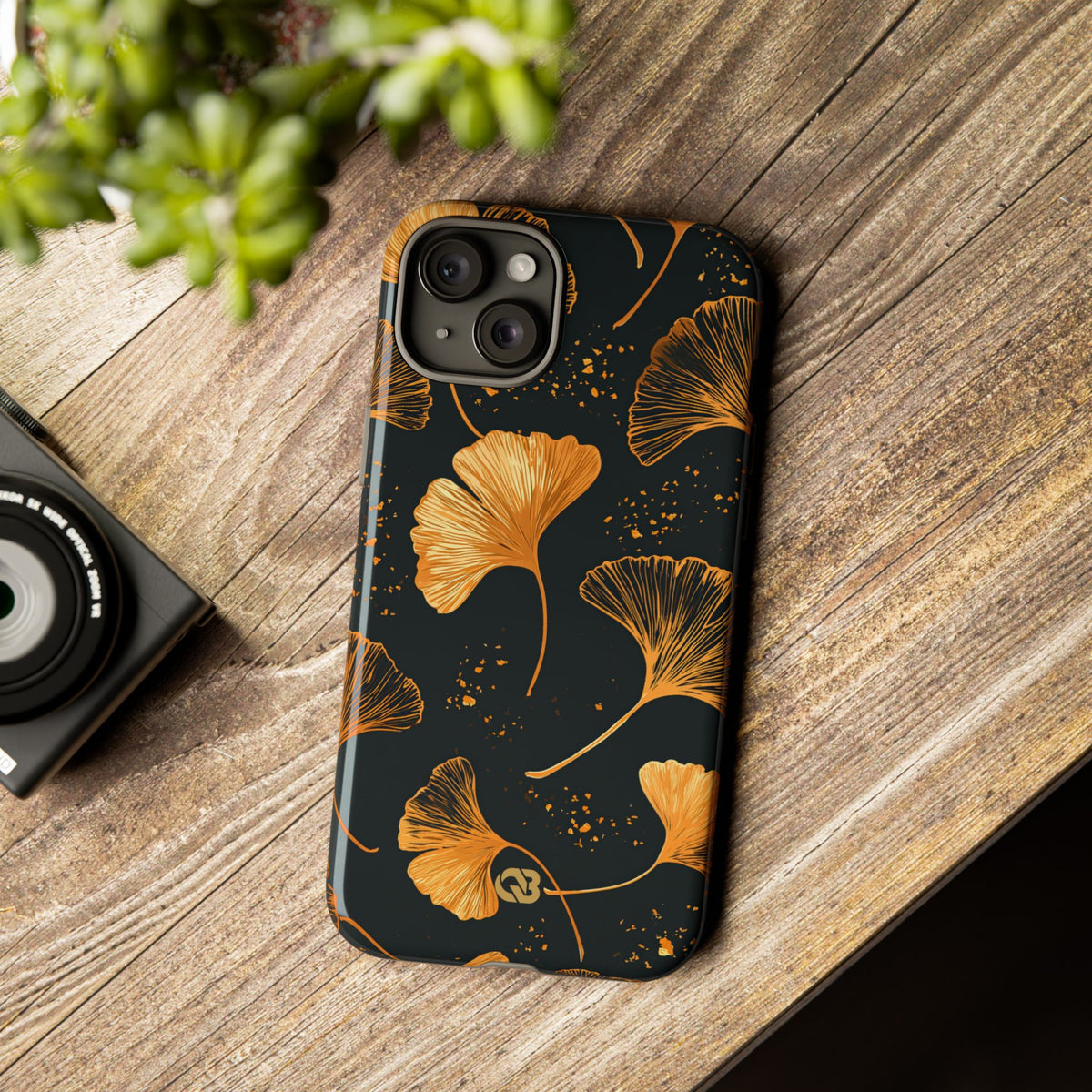 Gilded Ginkgo · Tough Phone Case for iPhone · Gold