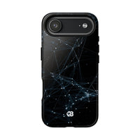 Black Tough Phone Case for iPhone - Arctic Neural Mesh