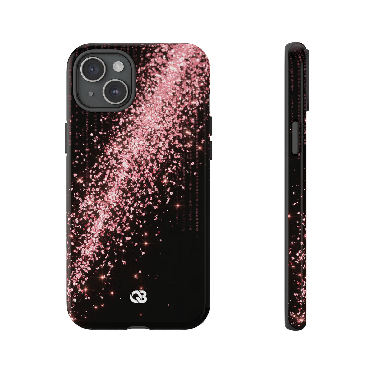 Rose Digital Cascade · Tough Phone Case for iPhone · Pink