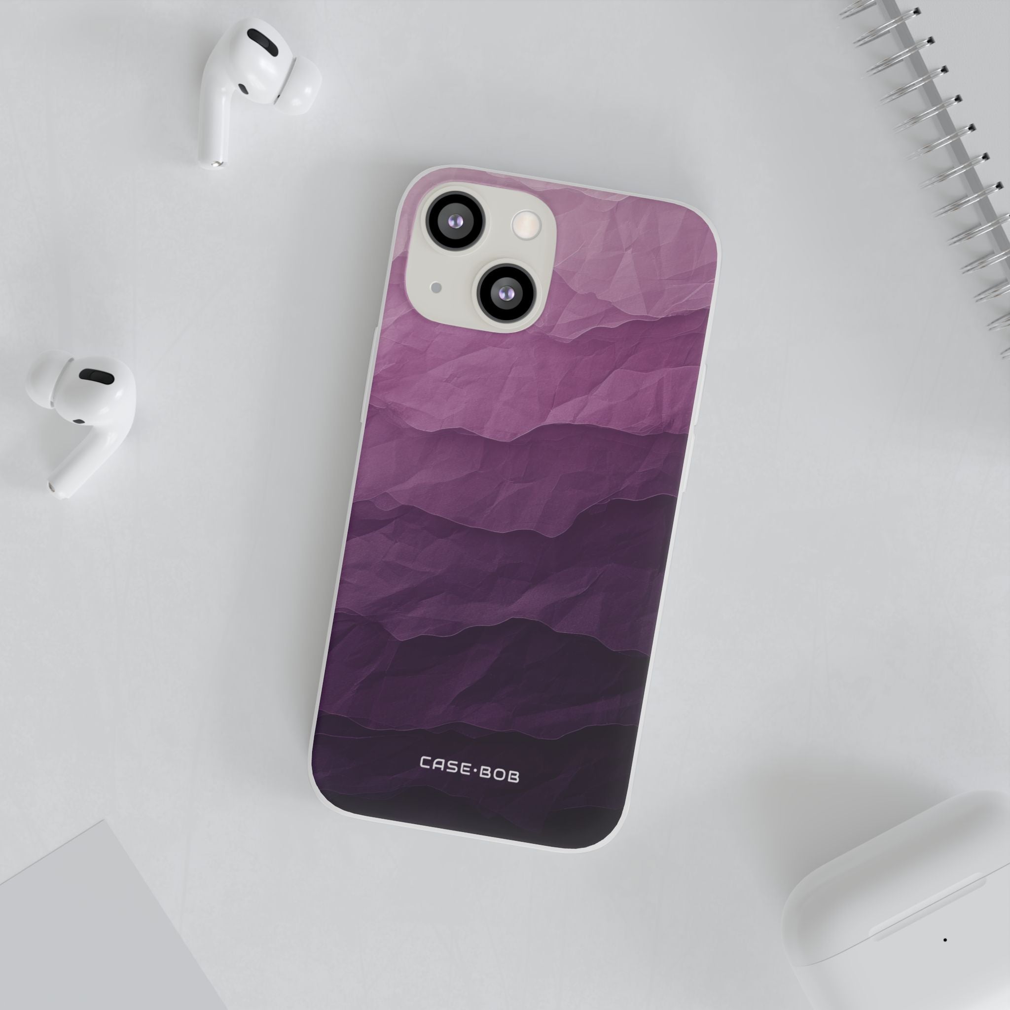 Purple Wave Layers iPhone 13 mini Case - Soft