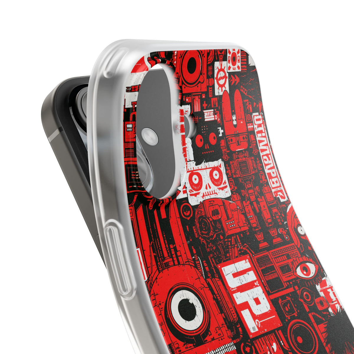 Neo Mecha Collage · Lite Phone Case for iPhone · Red