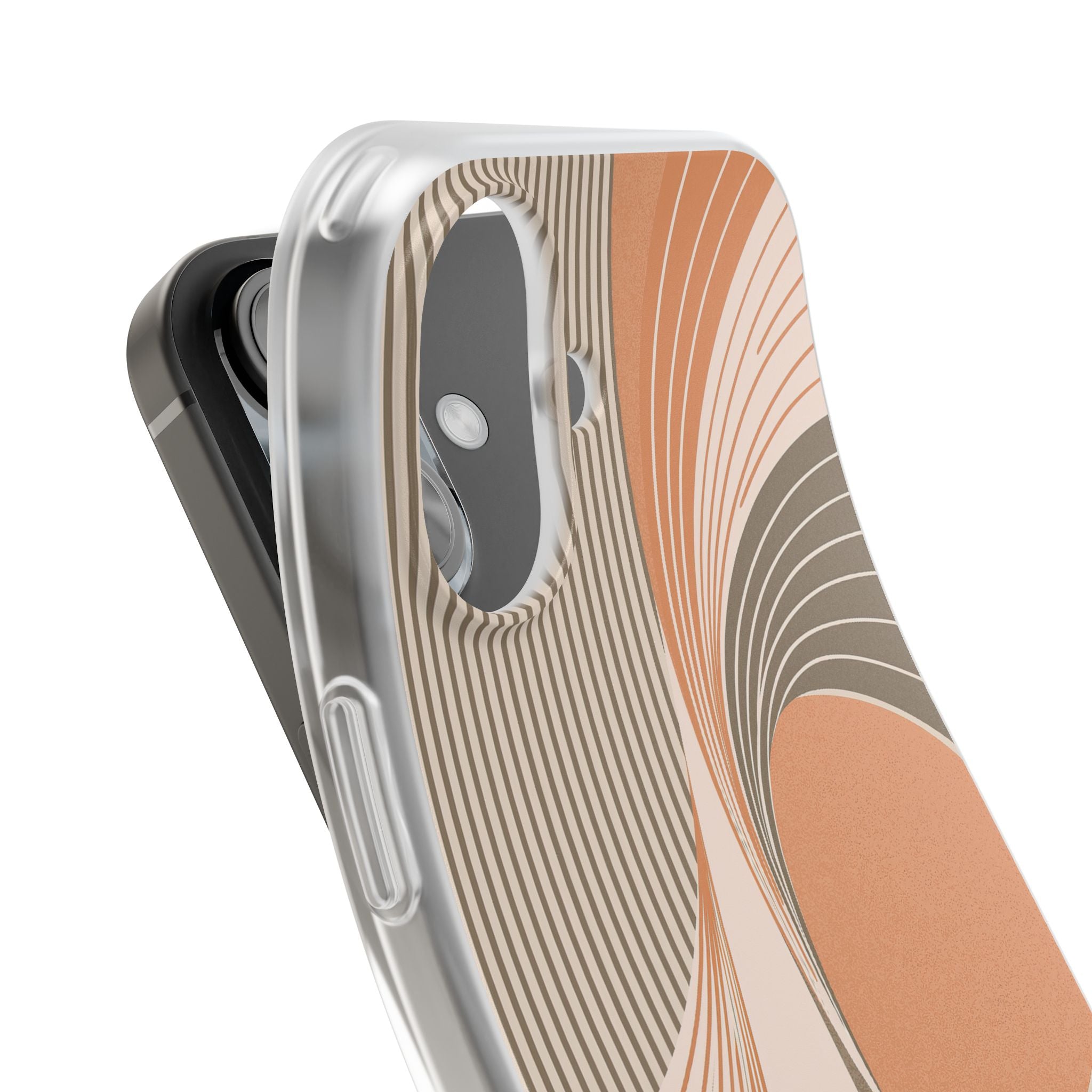 Orange Lite Phone Case for iPhone - Desert Arc Horizon