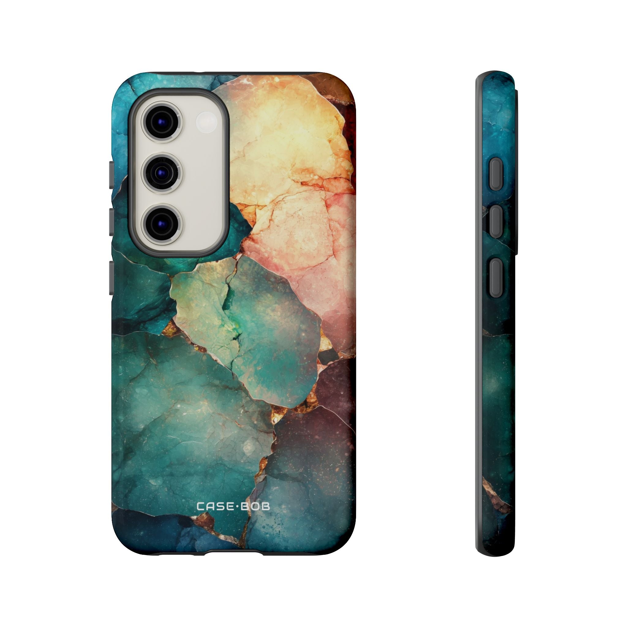 Teal Mosaikadern Samsung S23 Case - Tough