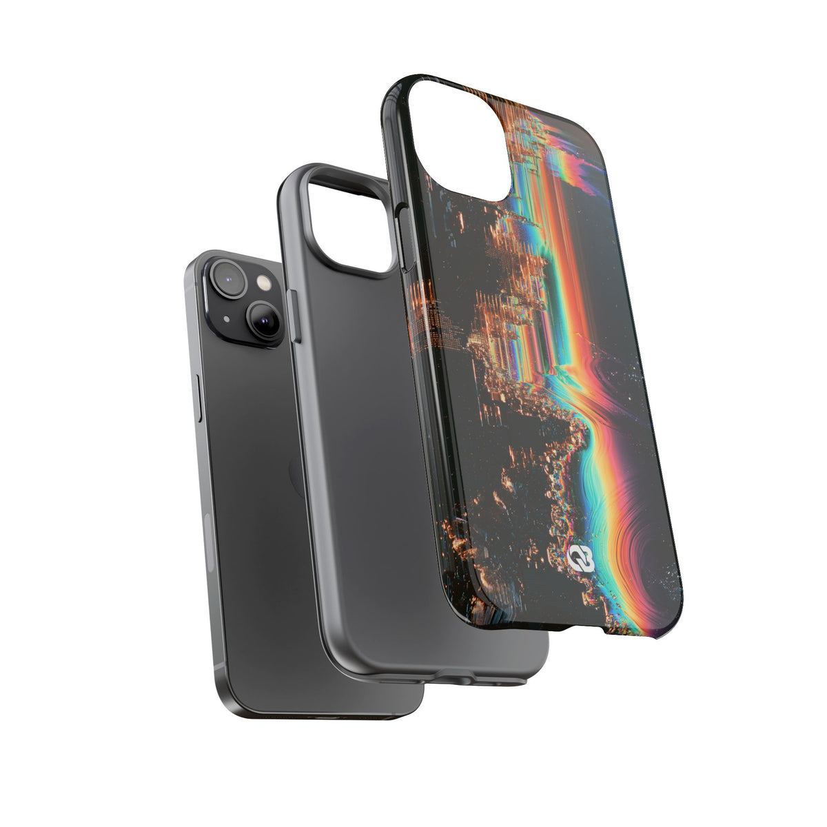 Prismatic Circuit · Tough Phone Case for iPhone · Black