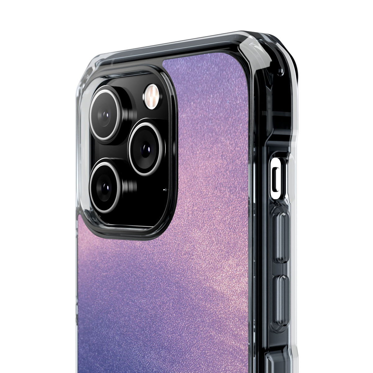 Ethereal Violet Glow · Clear Impact Magnetic Phone Case for iPhone · Purple