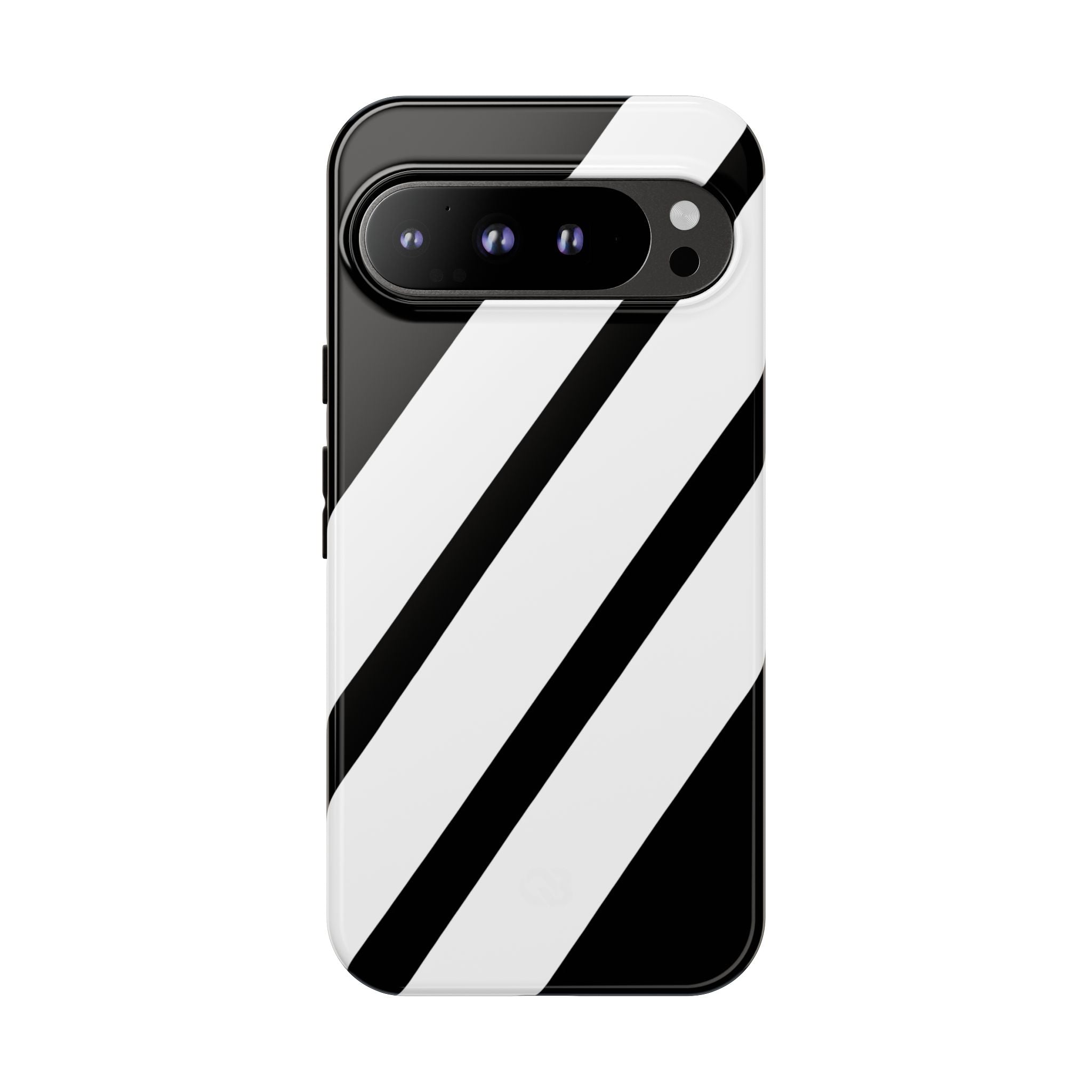 Obsidian White Bars · Tough etui na telefon dla Google Pixel