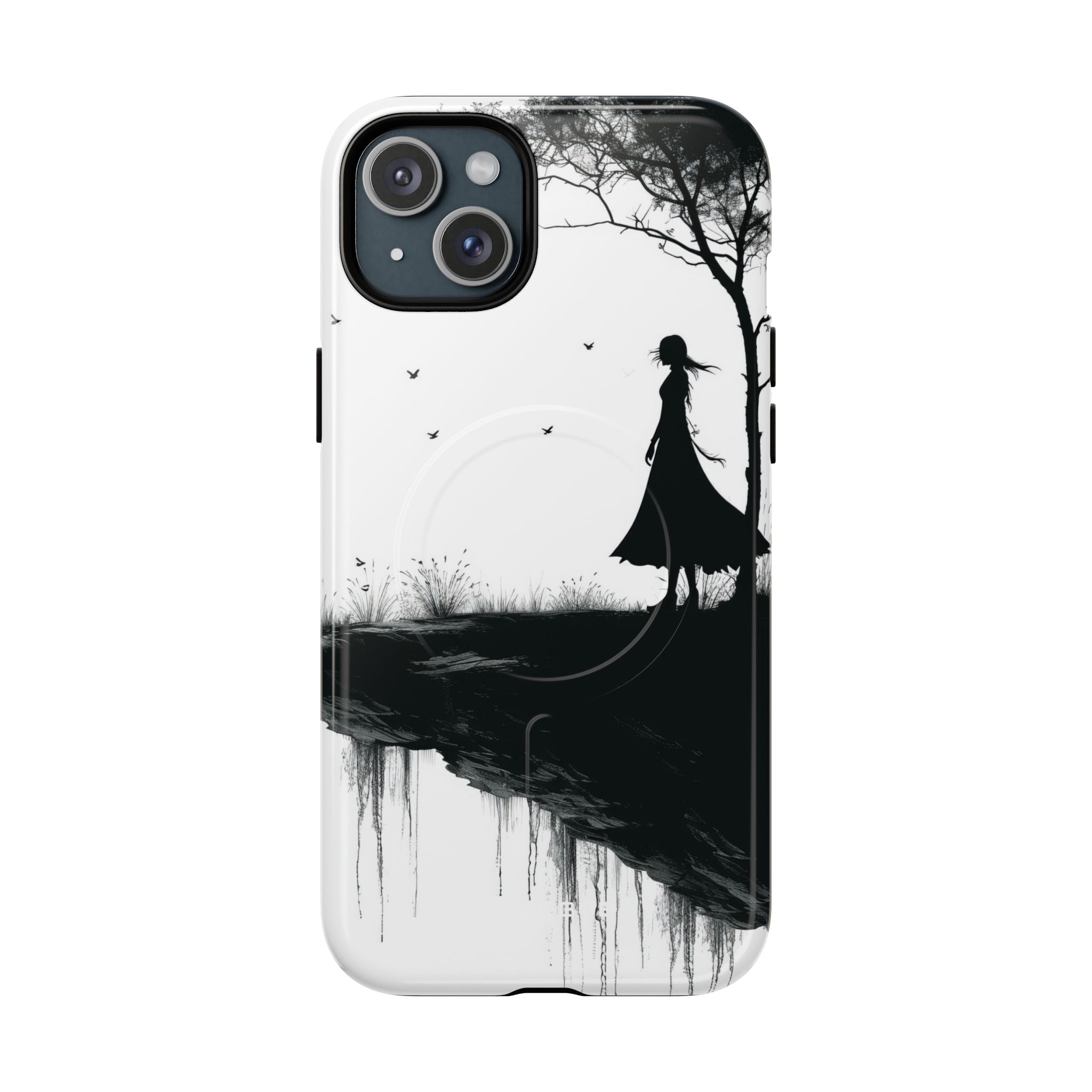 Cliffside Silhouette iPhone 15 Plus Case - Tough+