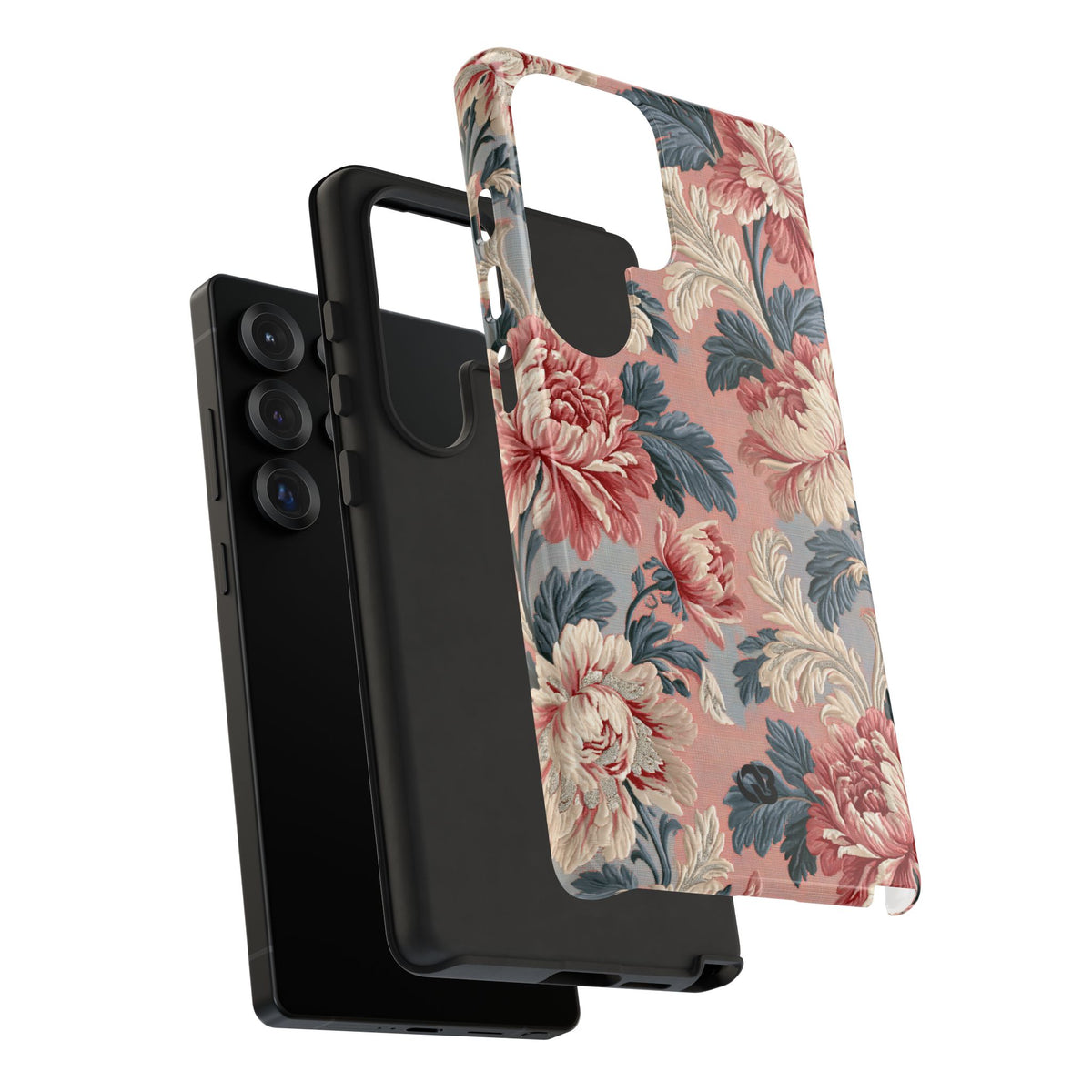 Blush Peony Jacquard · Tough Phone Case for Samsung · Pink