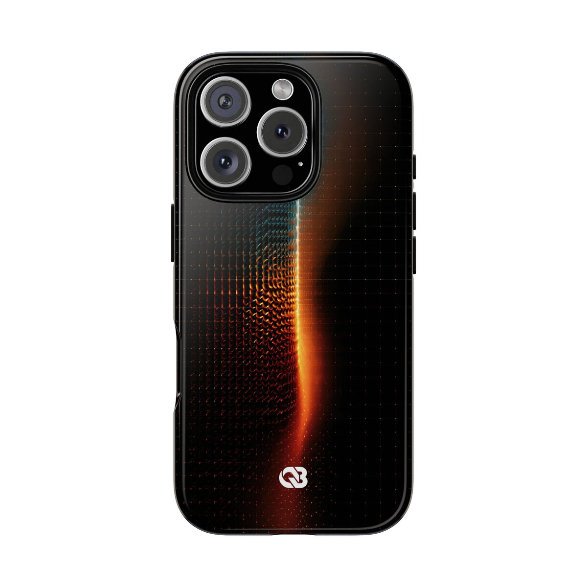Luminous Refraction Grid · Tough Phone Case for iPhone · Black