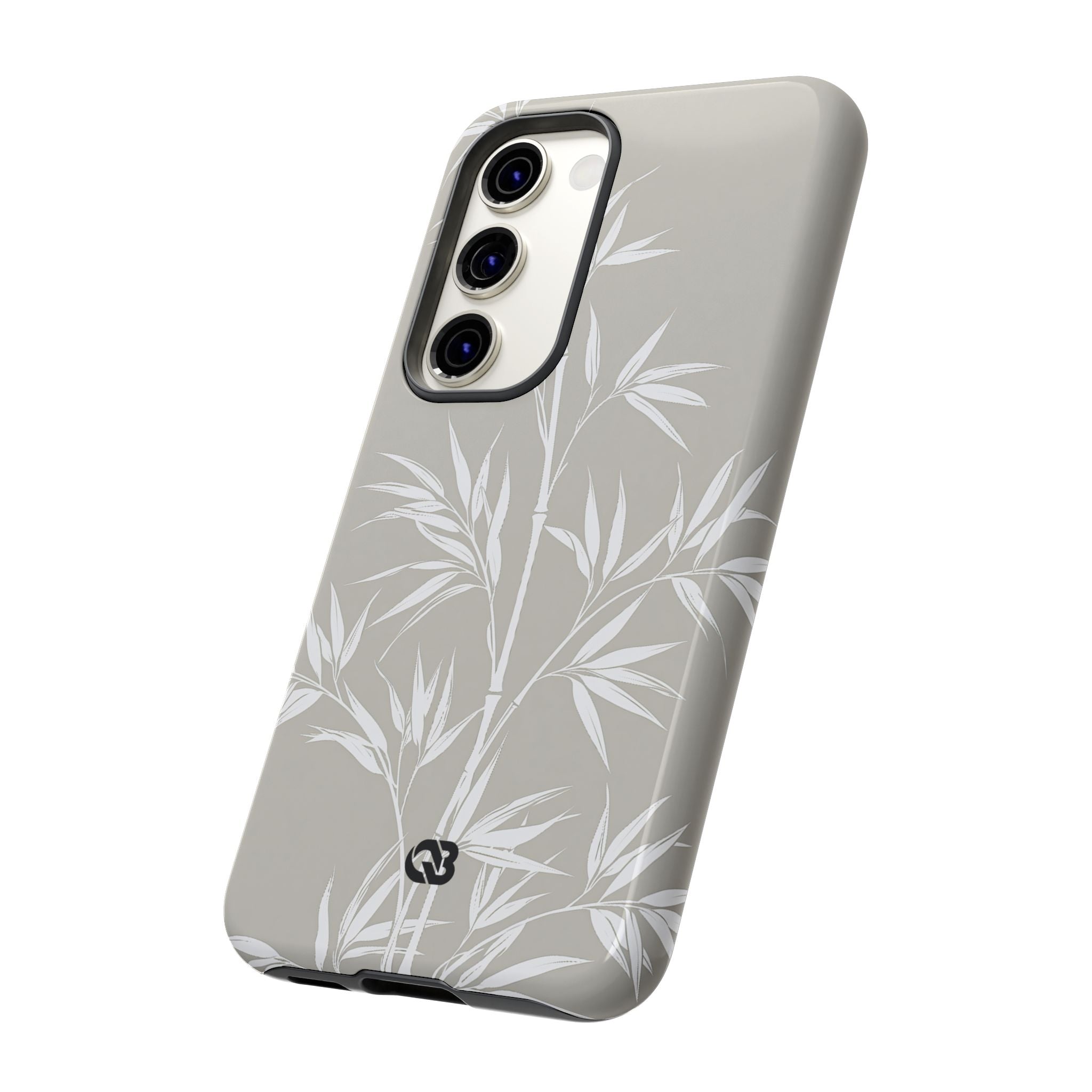 Beige Tough Phone Case for Samsung - Sandstone Bamboo Stalks