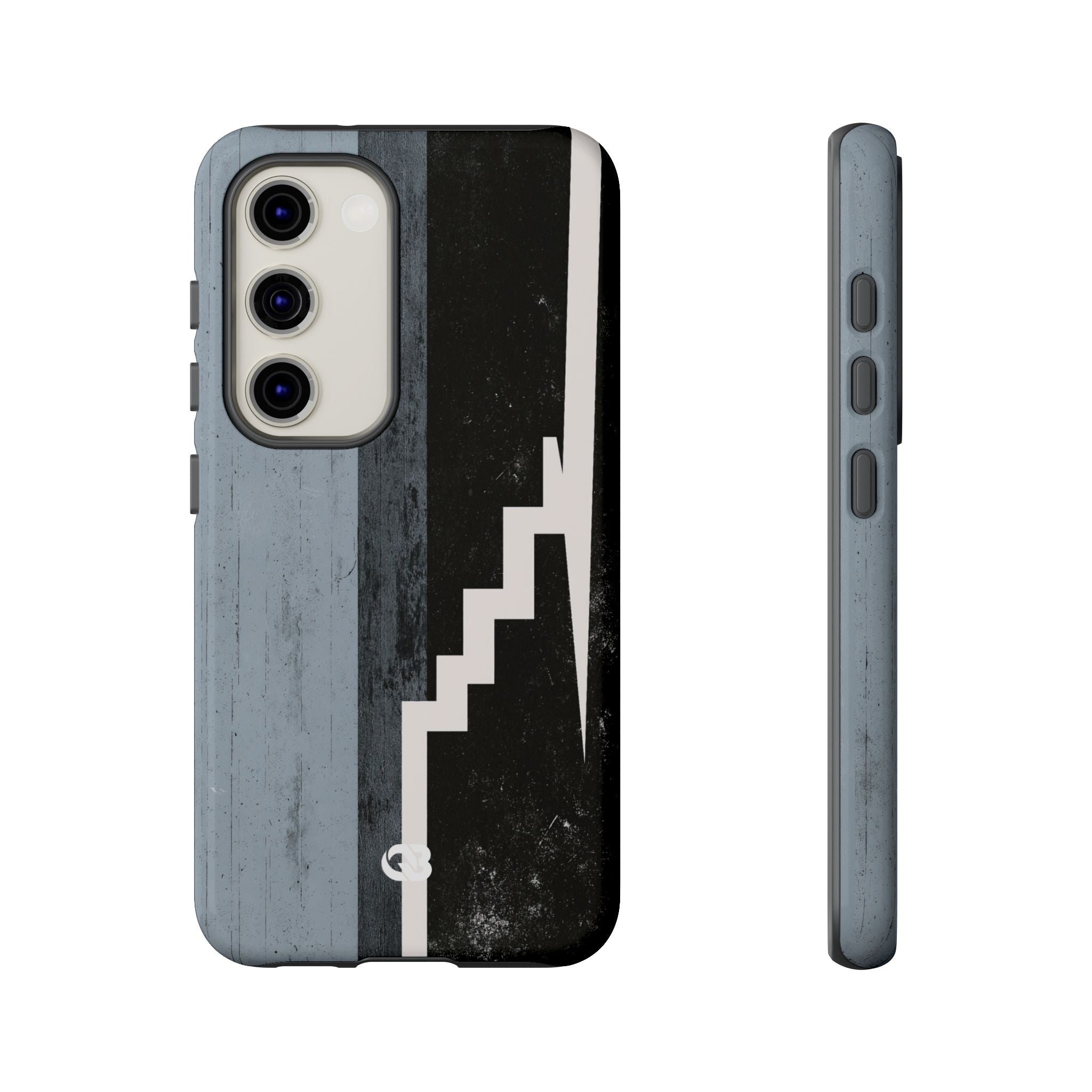Grey Tough Phone Case for Samsung - Industrial Concrete Void