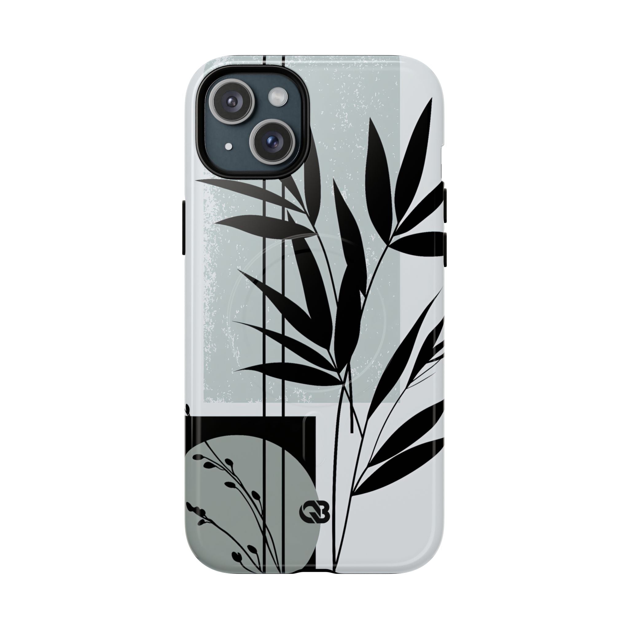 Grey Tough 2.0 Magsafe Phone Case for iPhone - Sage Bamboo Noir