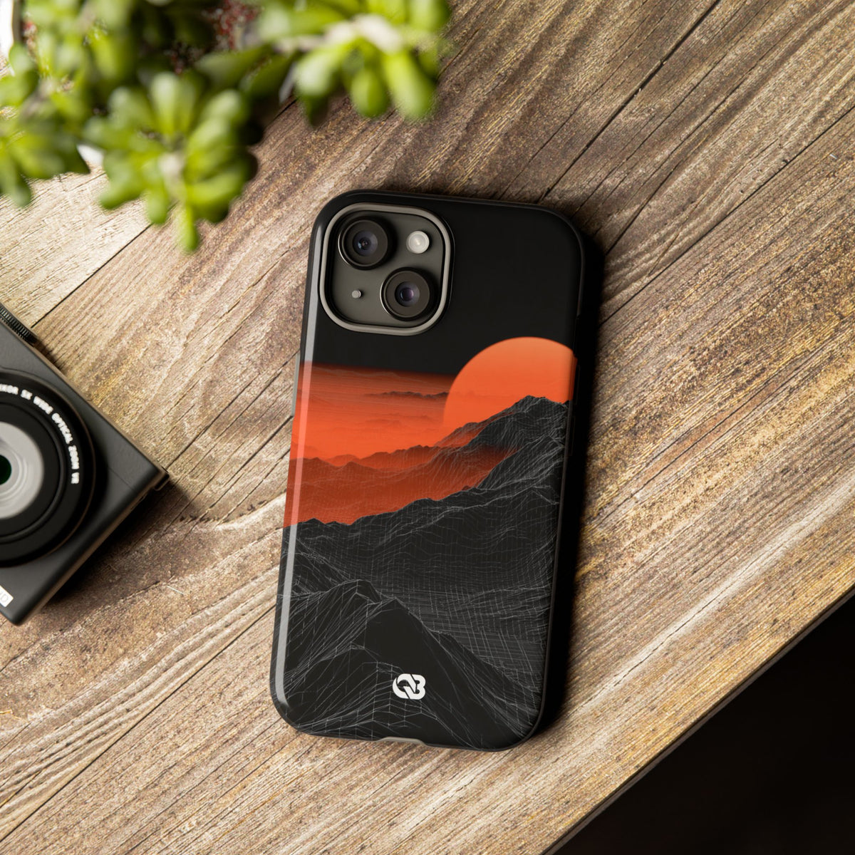 Solar Ridge Mesh · Tough Phone Case for iPhone · Black