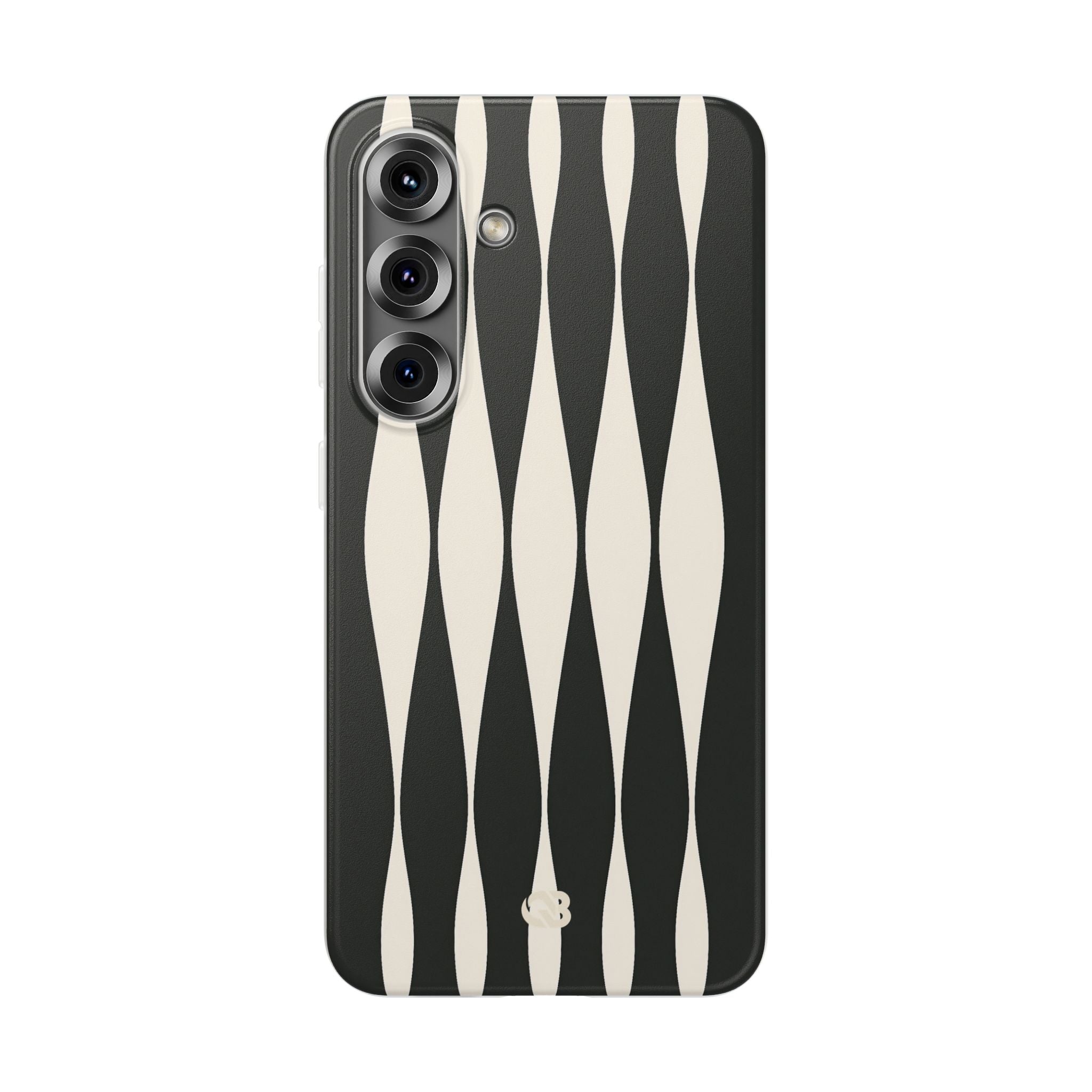 Black Lite Phone Case for Samsung - Ivory Spindle Grid
