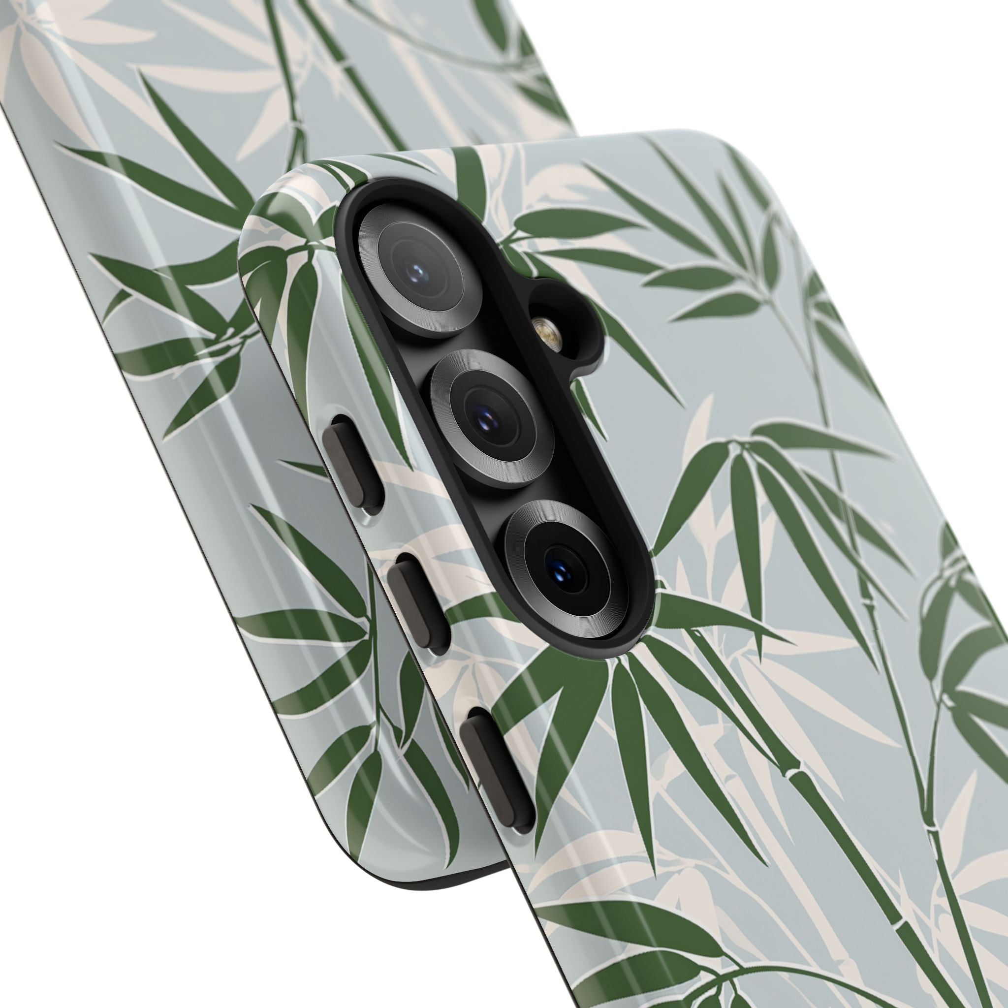 Green Tough Phone Case for Samsung - Kyoto Bamboo Canopy