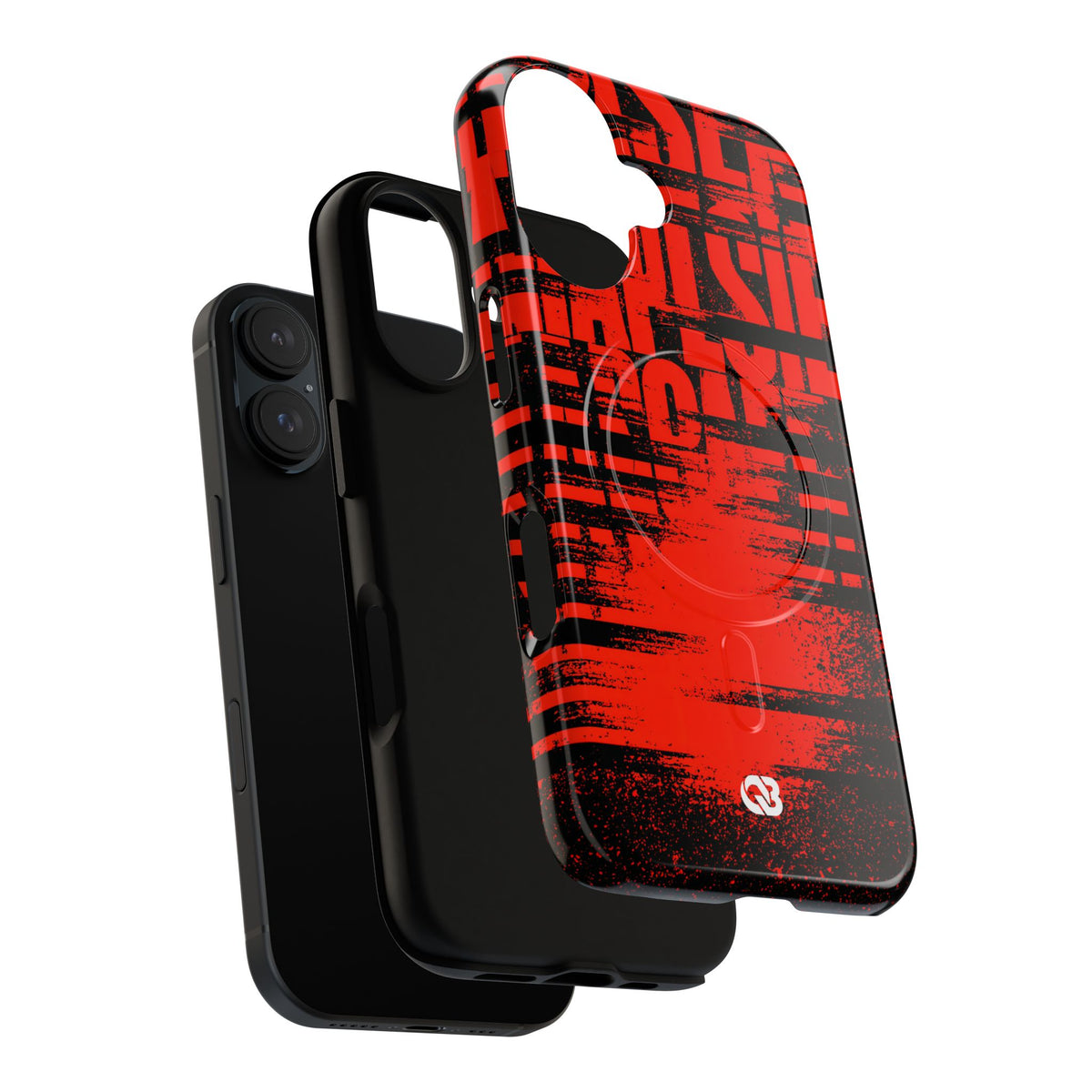 Crimson Redaction · Tough 2.0 Magnetic Phone Case for iPhone · Black