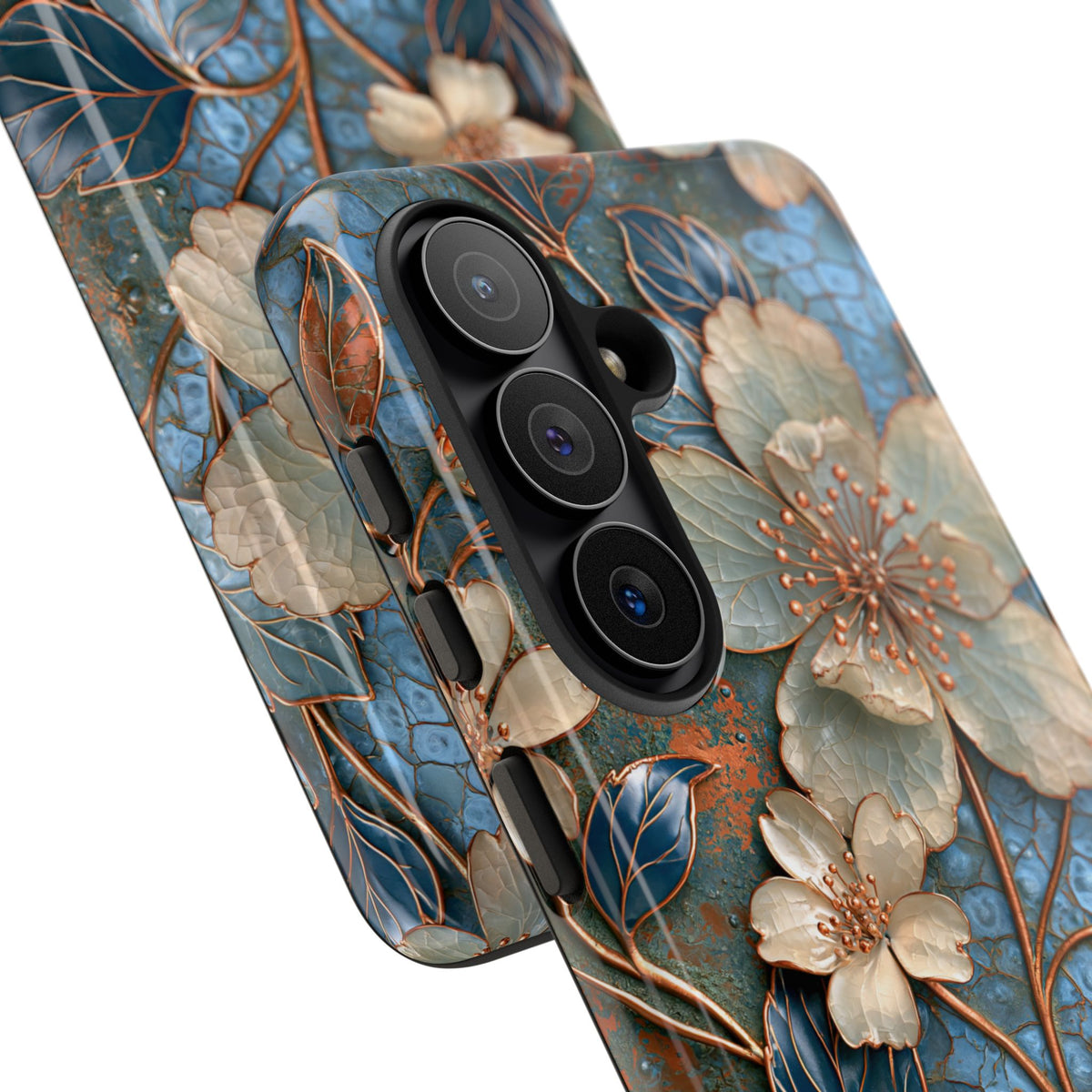 Gilded Blossom Reverie · Tough Phone Case for Samsung · Teal