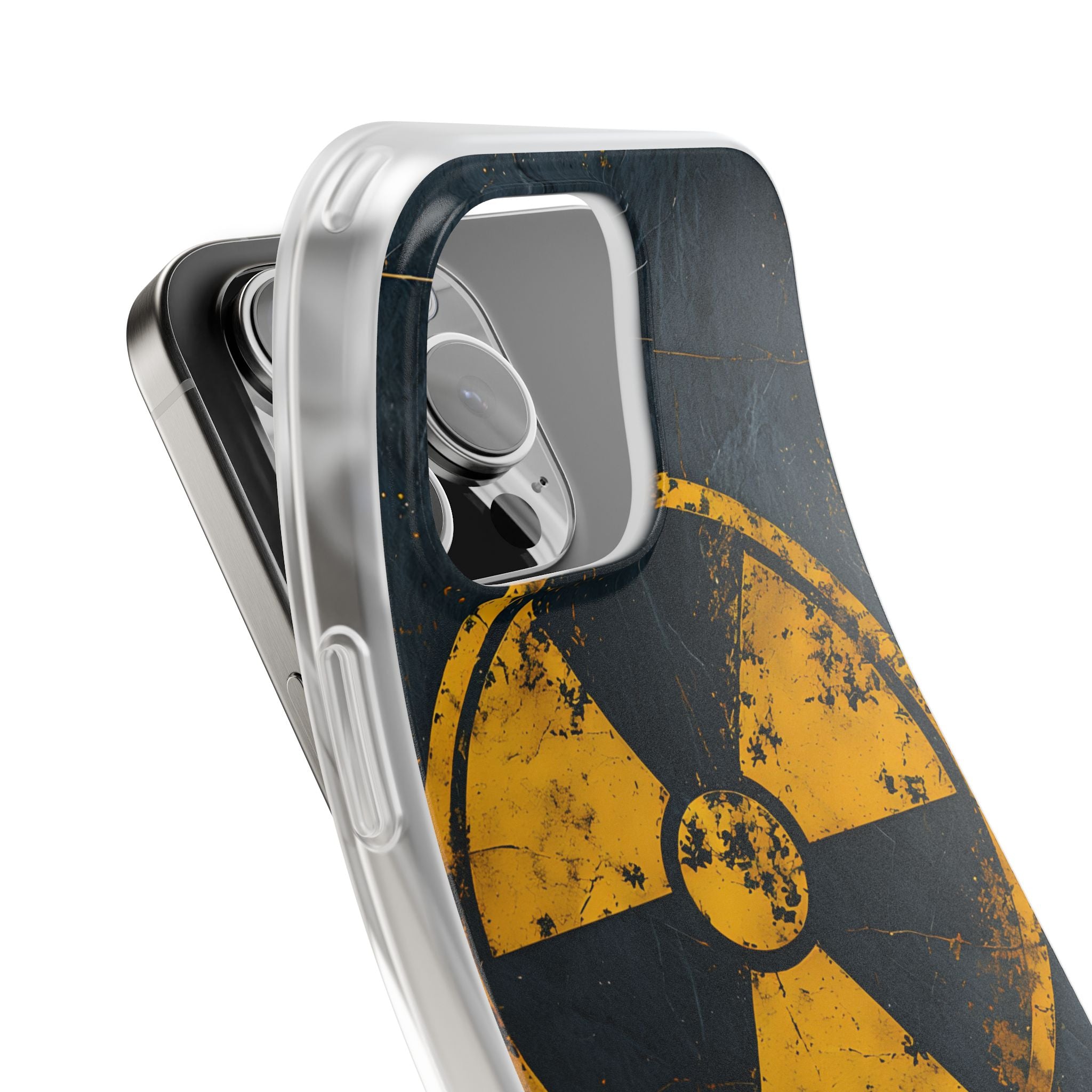 Industrial Decay Warning · Soft Phone Case for iPhone