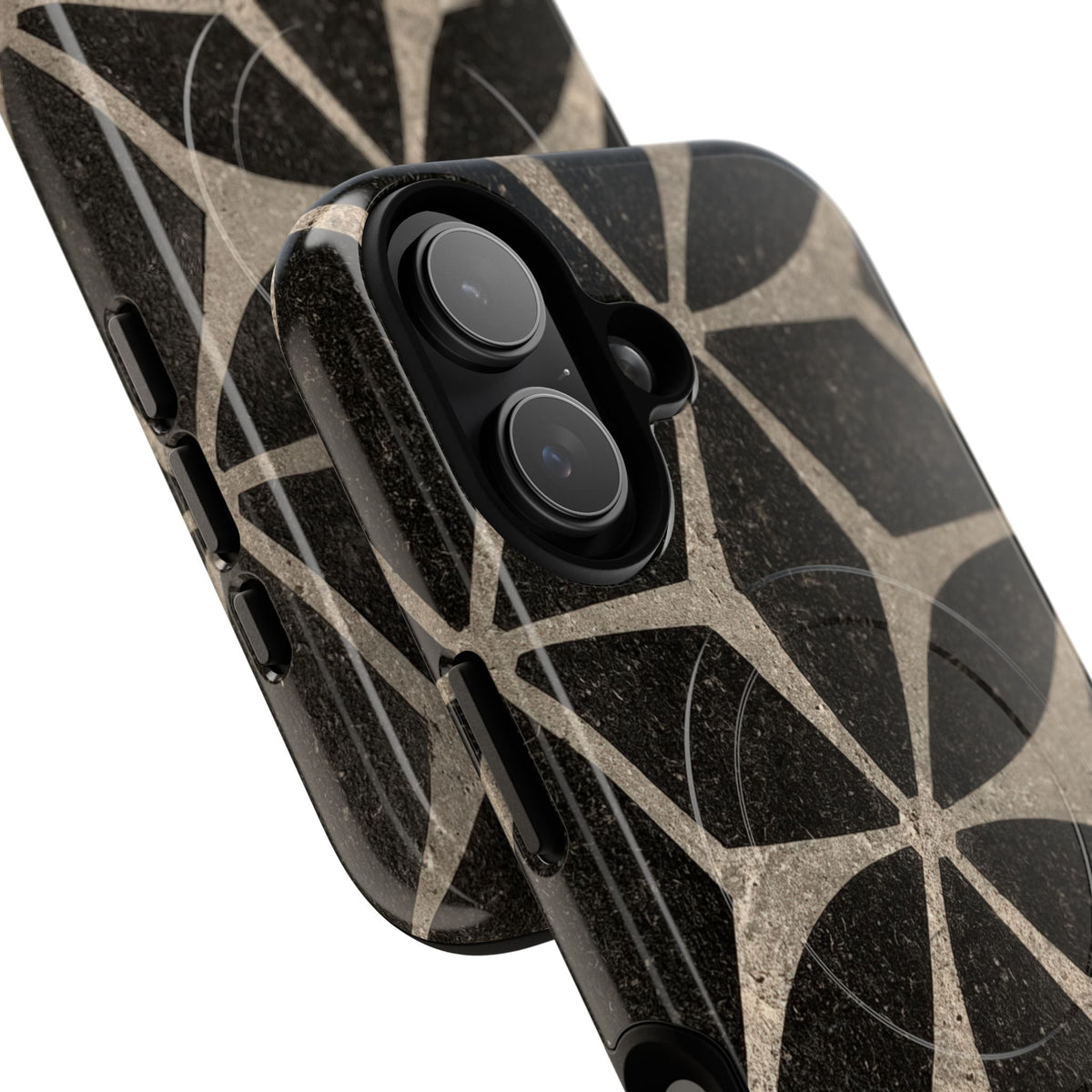 Concrete Mosaic Star · Tough 2.0 Magnetic Phone Case for iPhone · Black