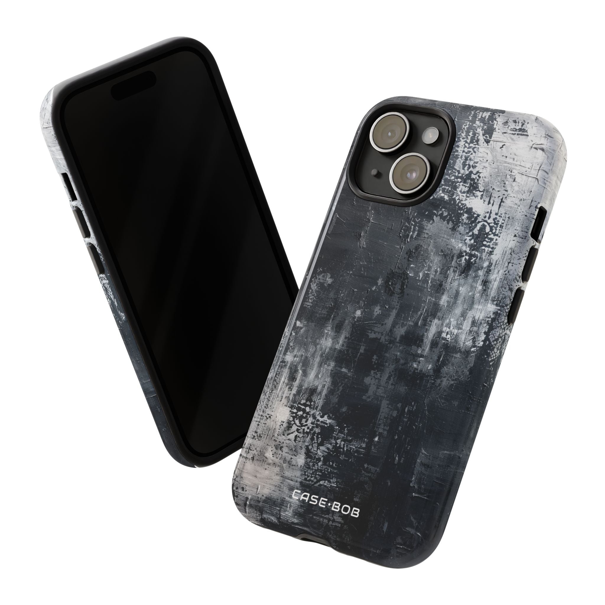 Textured Blackscape iPhone 15 Case - Tough