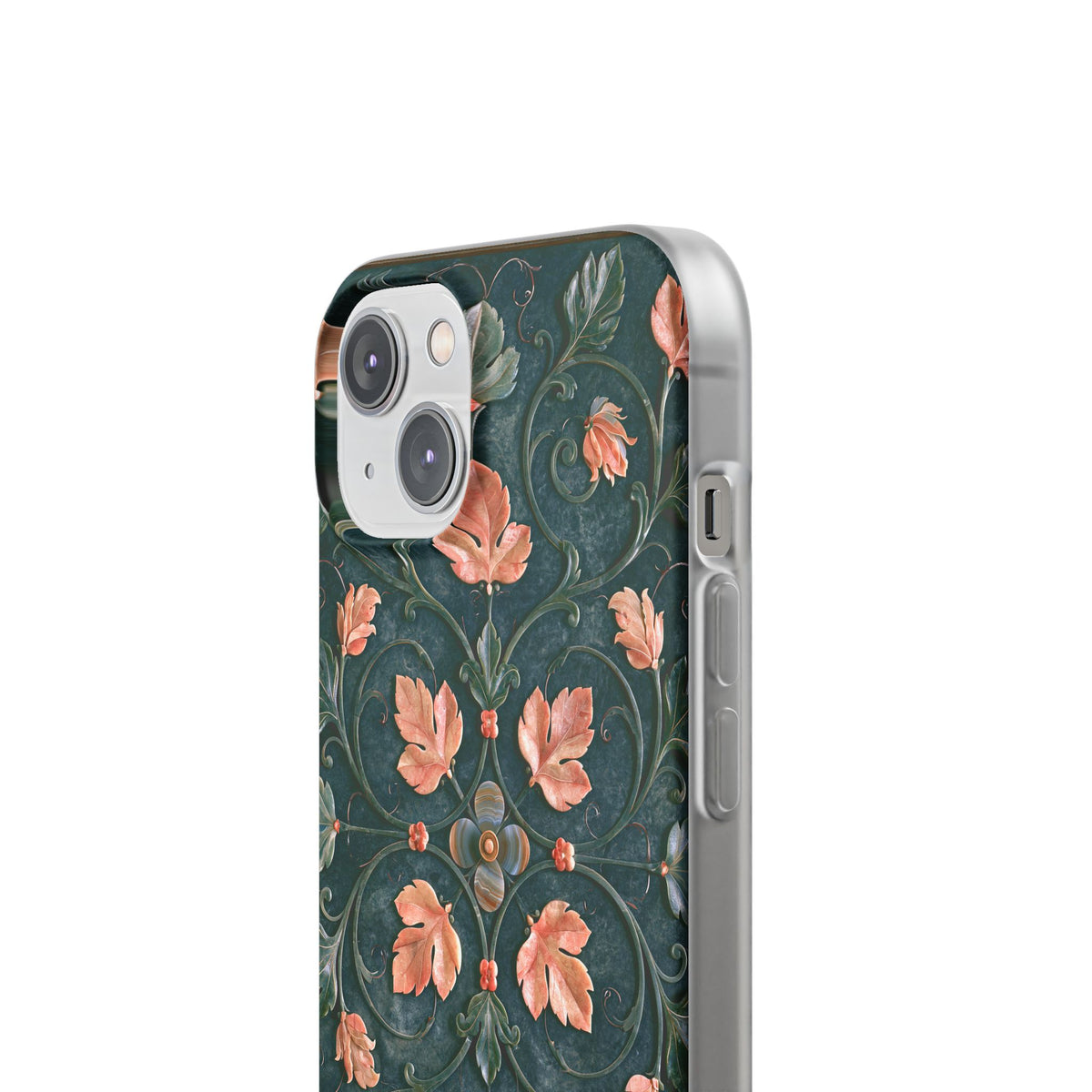 Florentine Rose Arabesque · Lite Phone Case for iPhone · Green