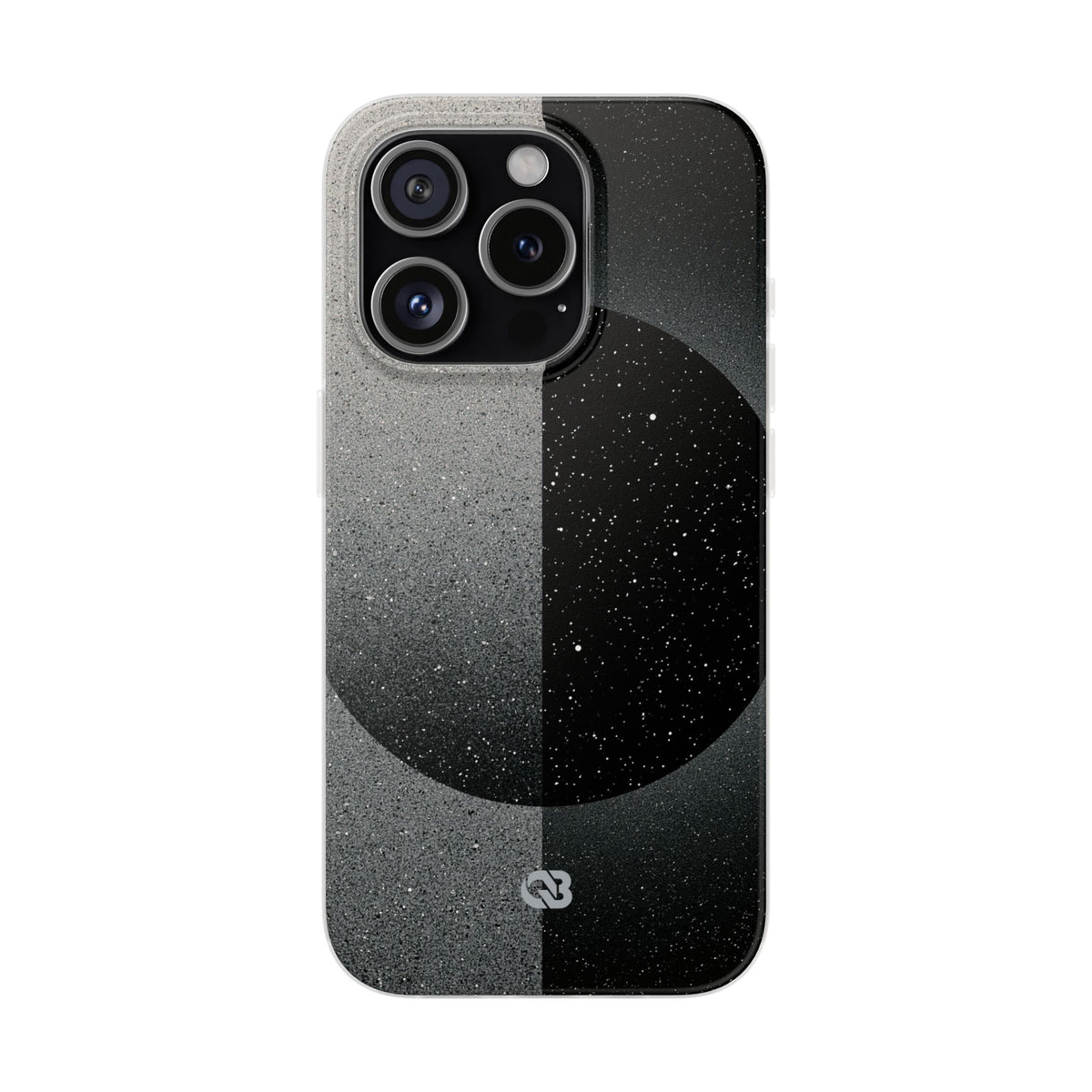Black Lite Phone Case for iPhone - Lunar Static Orbit