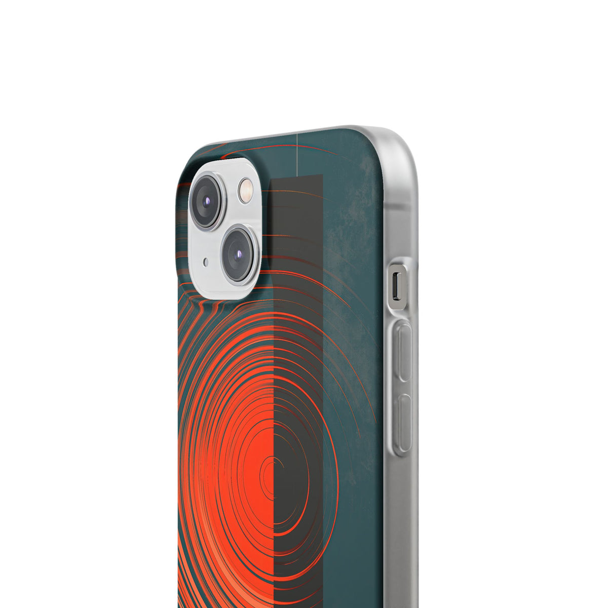 Teal Lite Phone Case for iPhone - Burnt Slate Radial