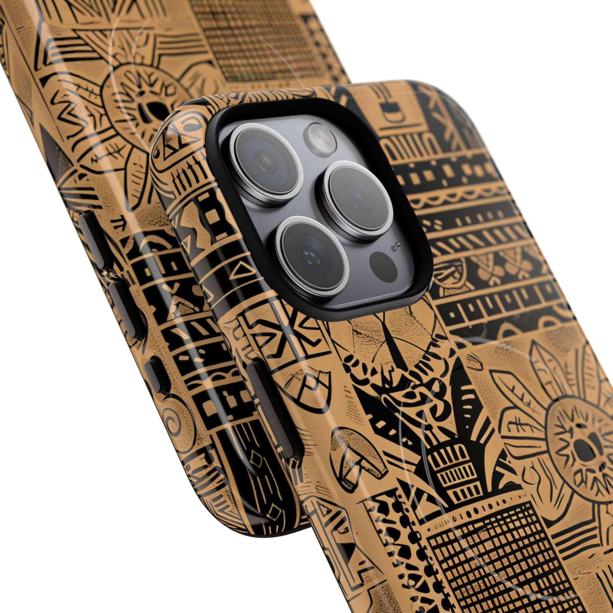 Tribal Faces iPhone 15 Pro Max Cover - Tough+