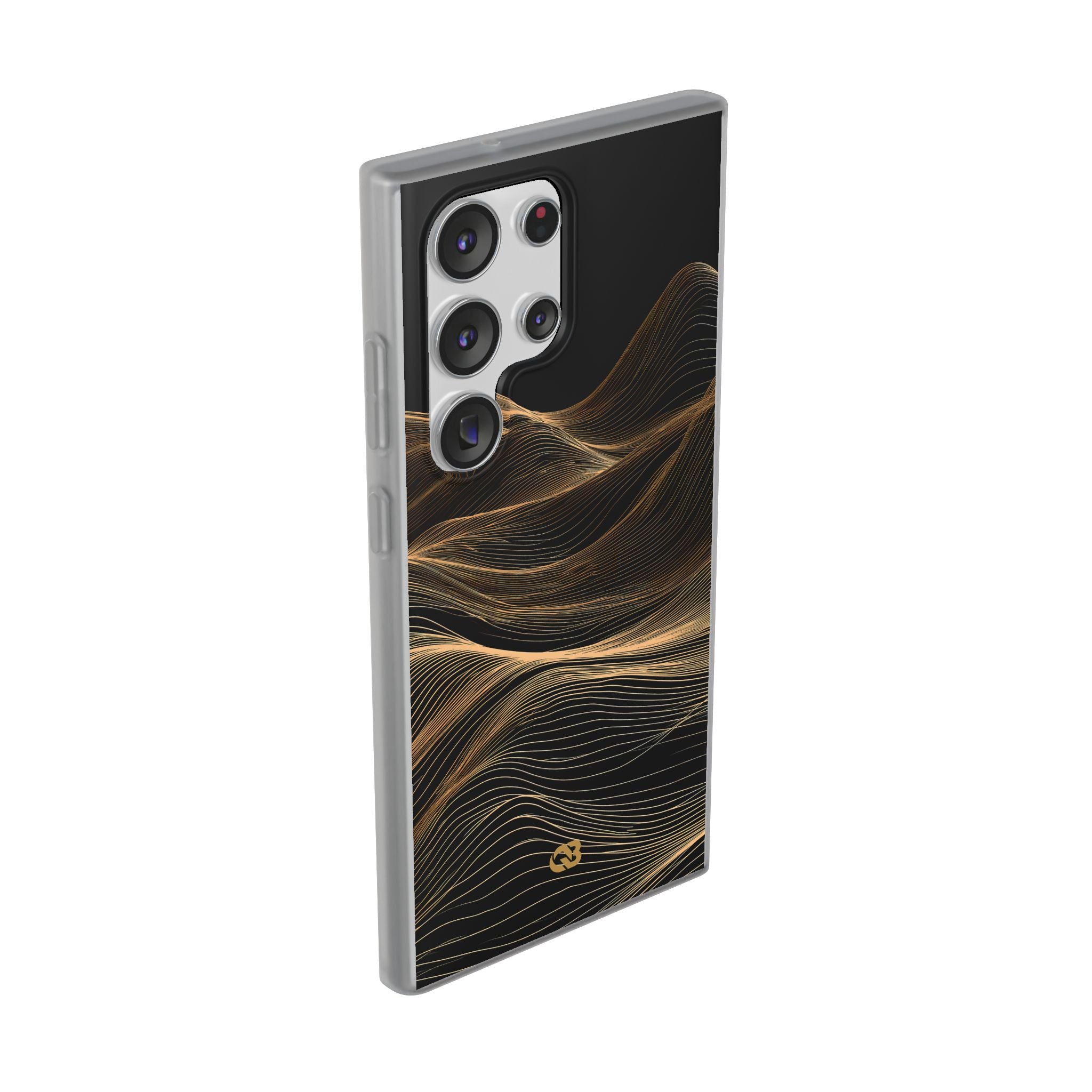 Black Lite Phone Case for Samsung - Copper Topo Ridge