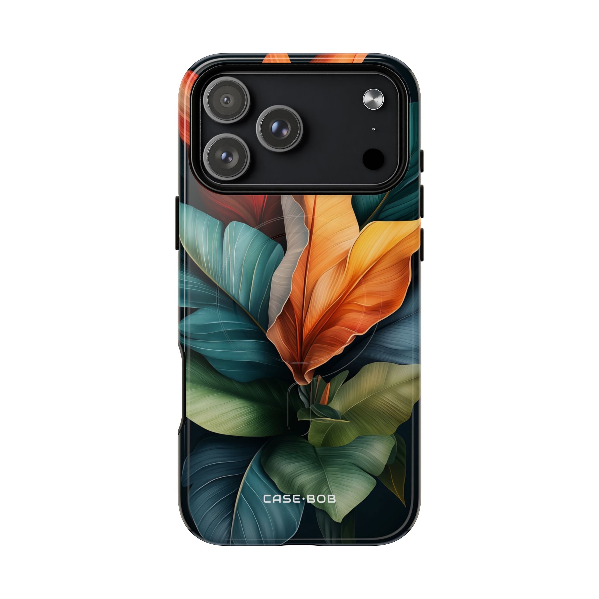 Tropical Leafburst iPhone 17 Pro Max Case - Tough+ - CASE•BOB
