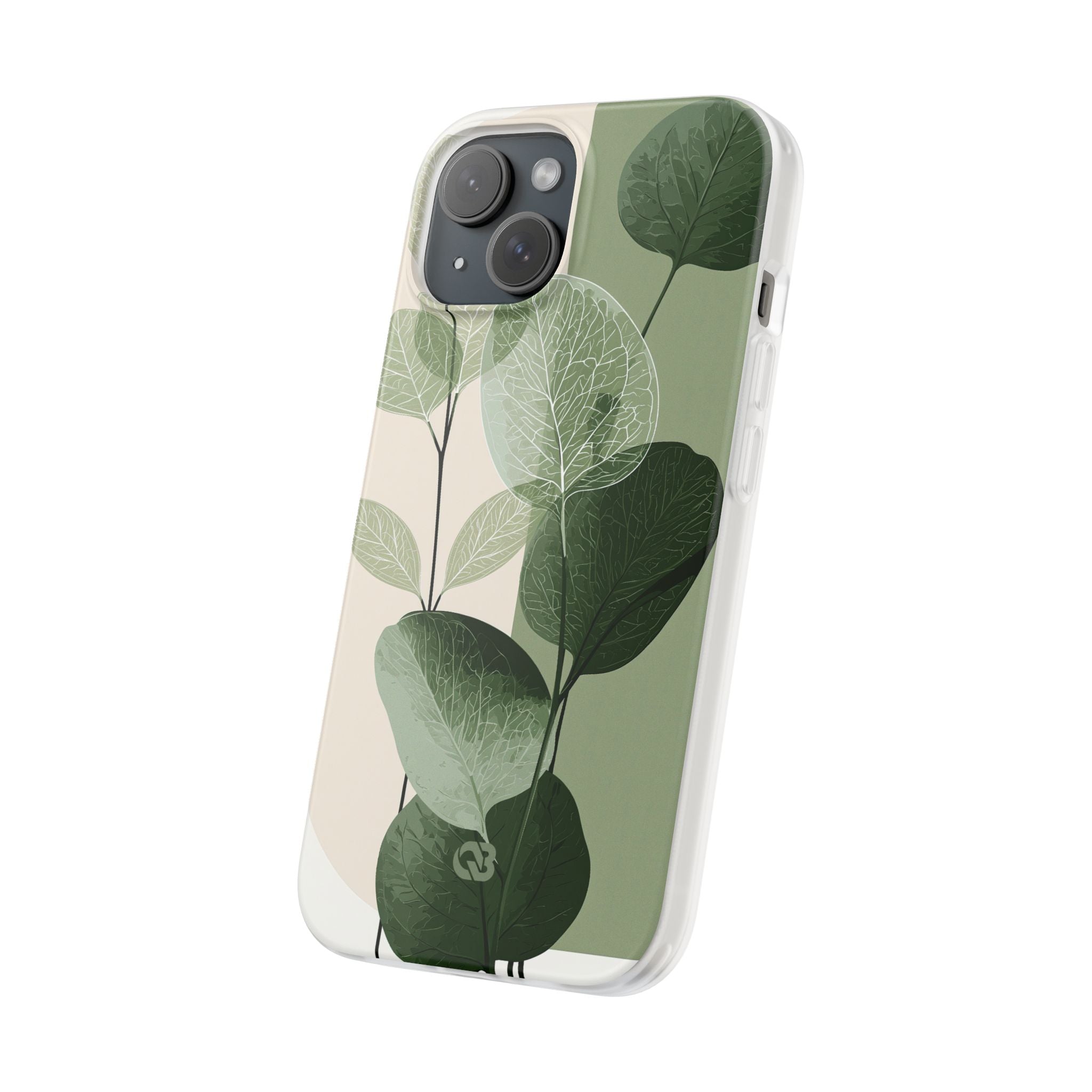 Green Lite Phone Case for iPhone - Sage Leaf Skeletals