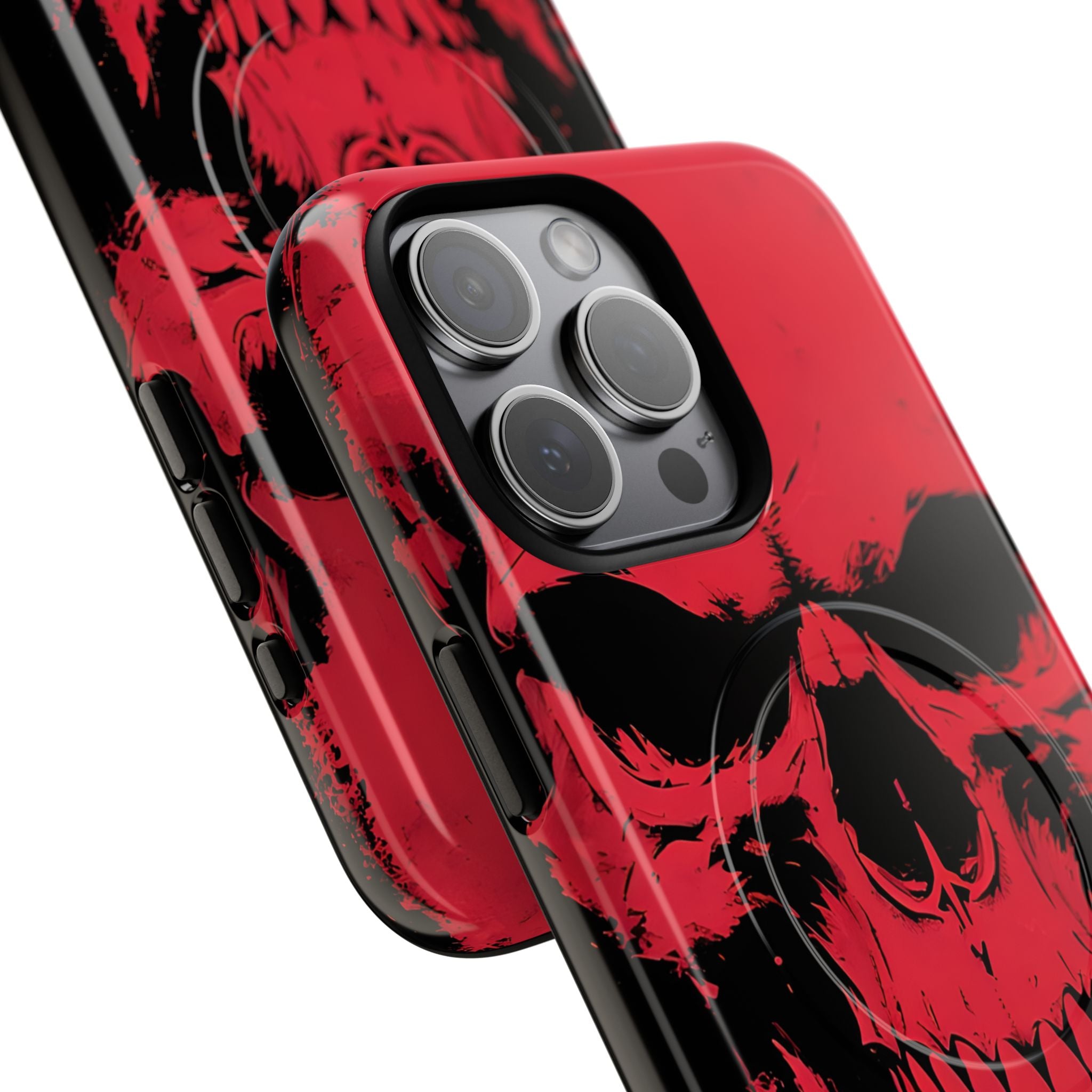 Crimson Street Skull · Tough+ Magsafe