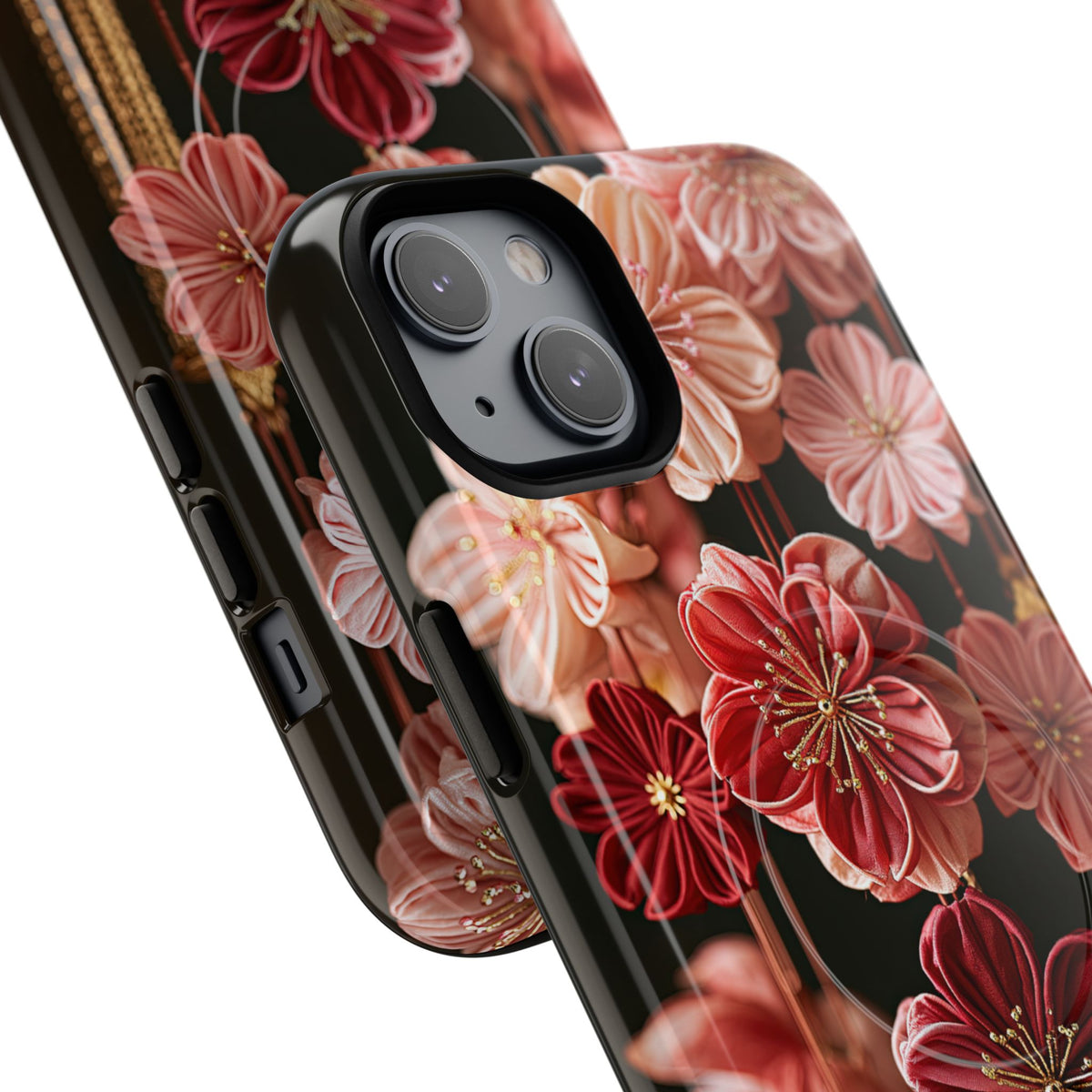Silk Blossom Kanzashi · Tough 2.0 Magnetic Phone Case for iPhone · Pink