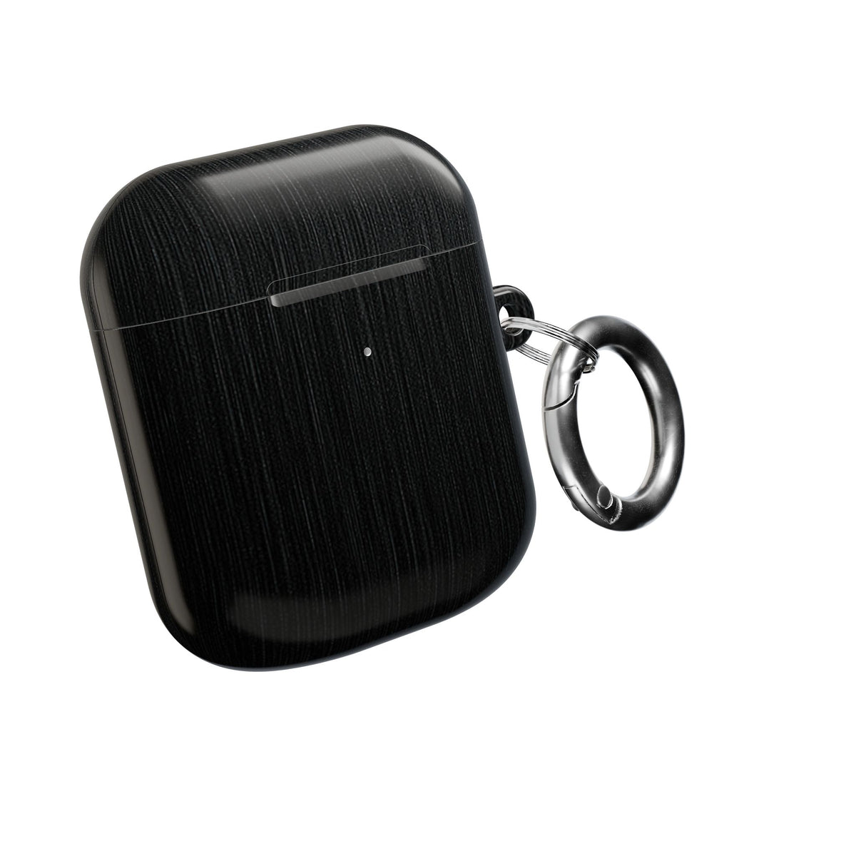 Obsidian Brushed Steel · Hard Case for AirPods & AirPods Pro · Black