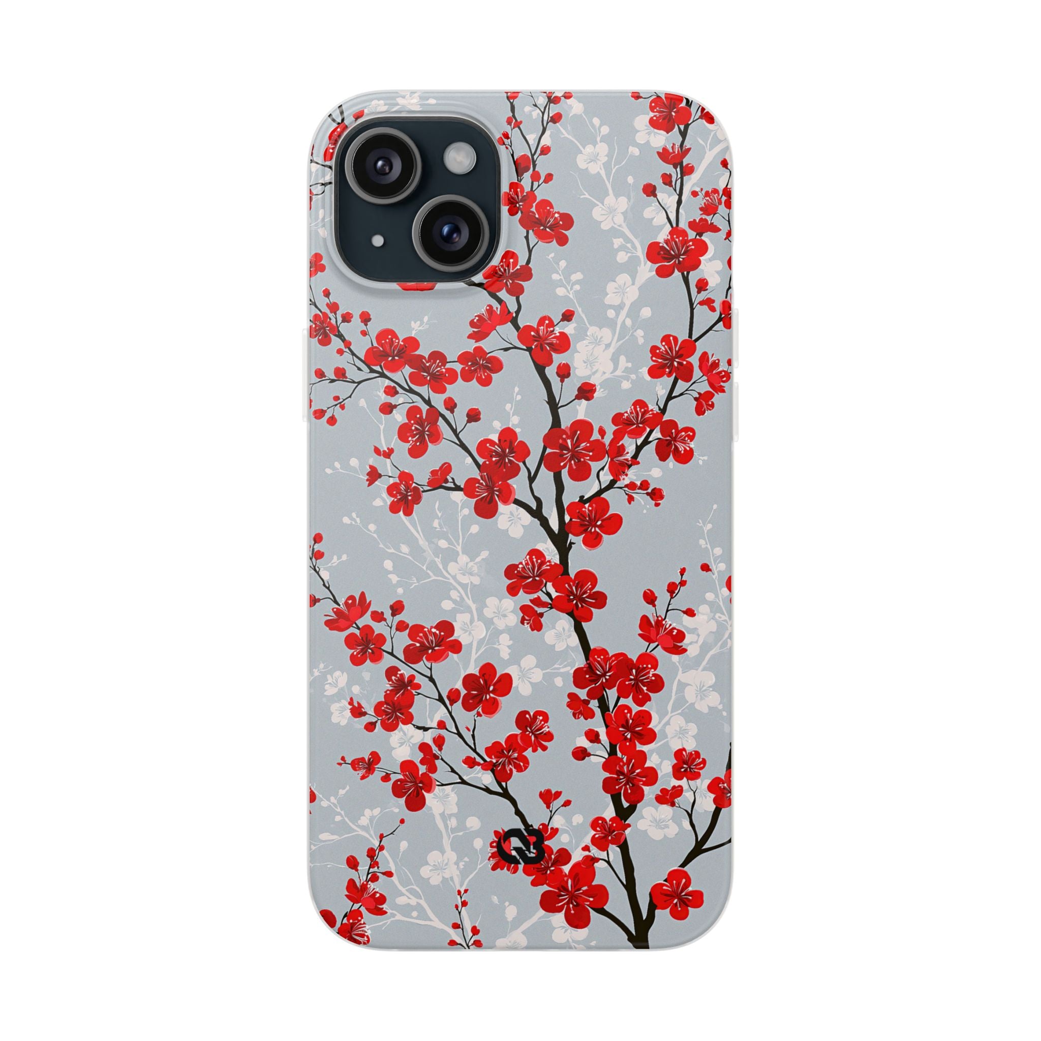 Grey Lite Phone Case for iPhone - Crimson Sakura Slate