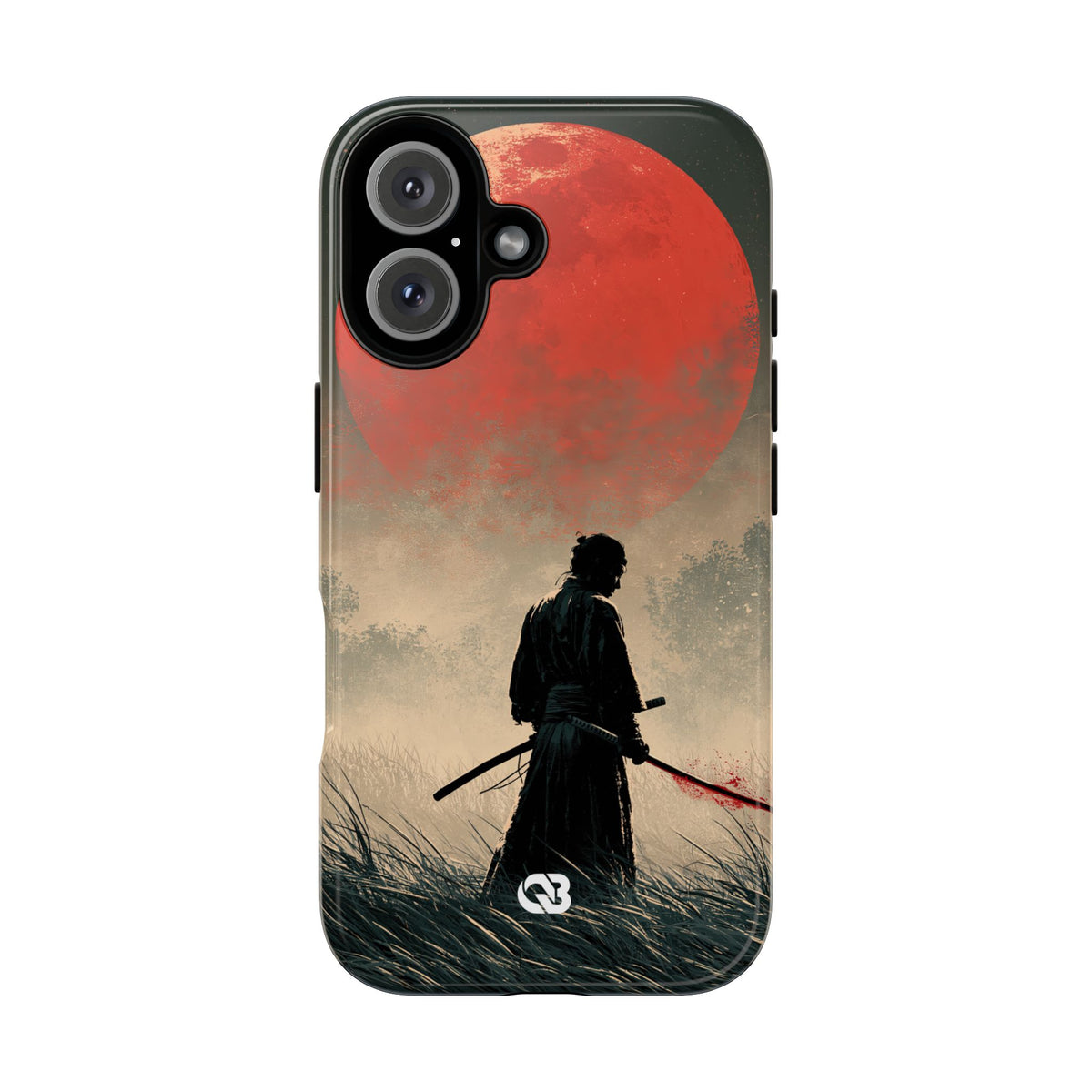 Crimson Moon Ronin · Tough Phone Case for iPhone · Red