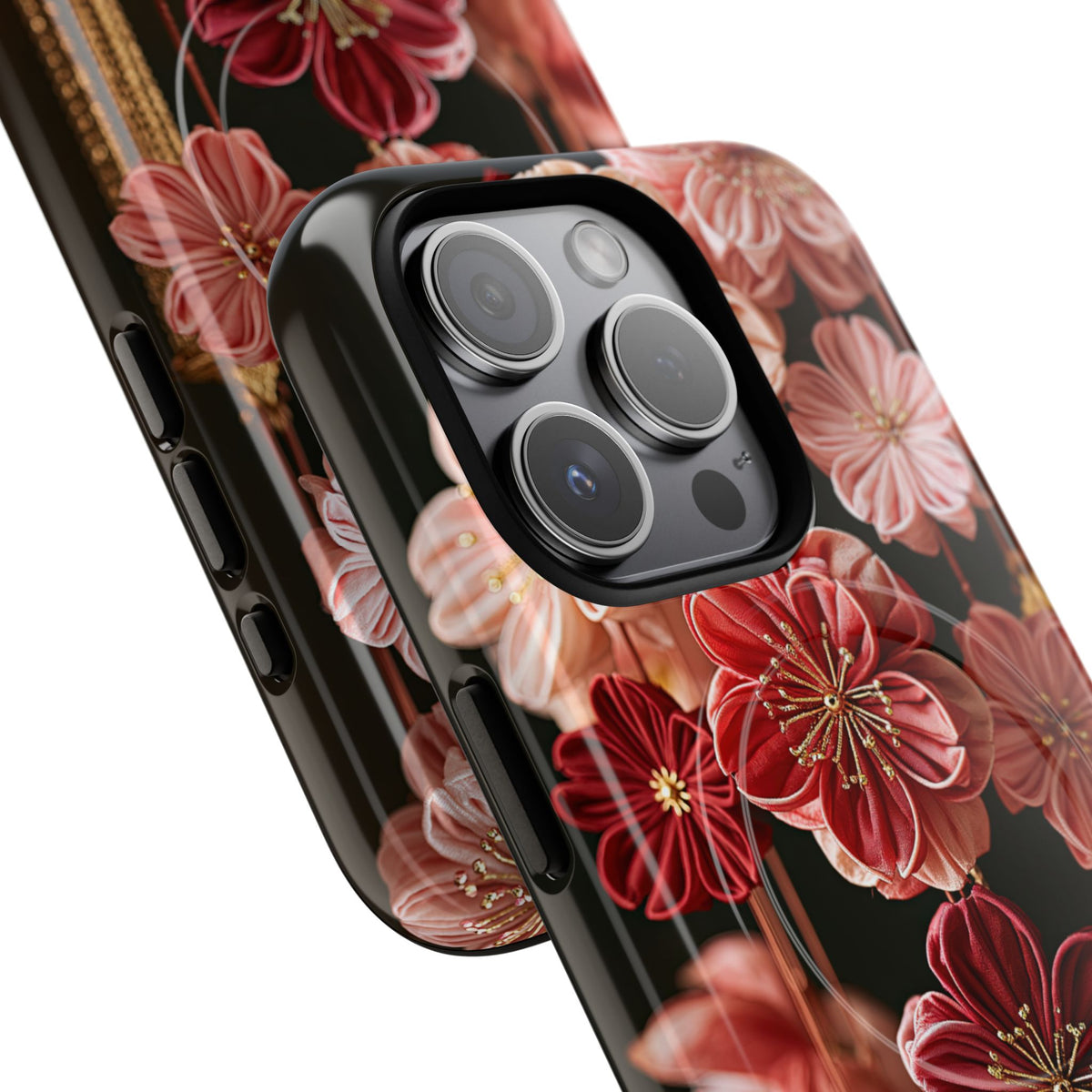 Silk Blossom Kanzashi · Tough 2.0 Magnetic Phone Case for iPhone · Pink