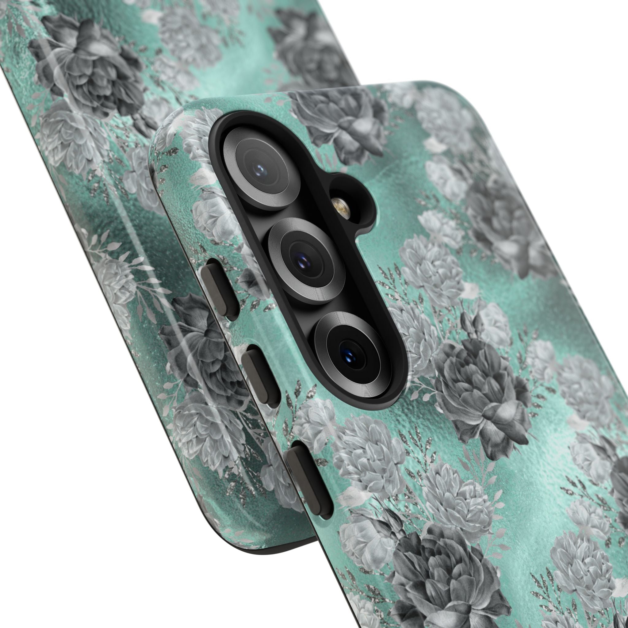 Frost Mint Floral · Tough Phone Case for Samsung