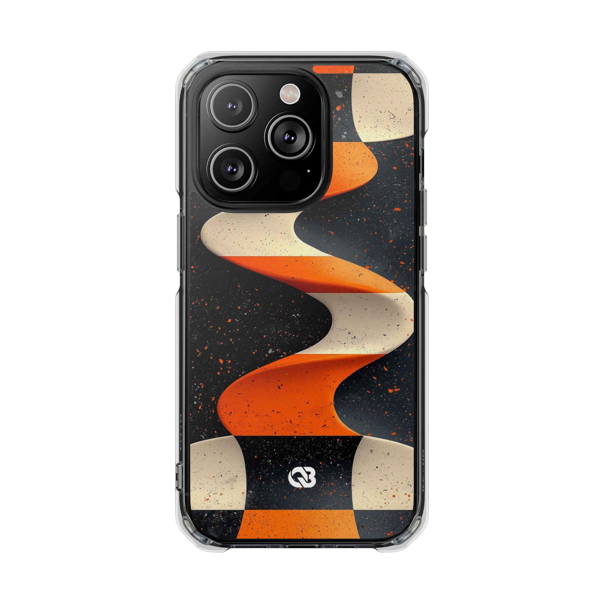 Orange Grit Twist · Impact Handyhülle für iPhone · Magsafe