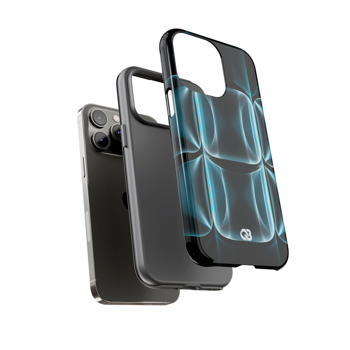 Translucent Cyber Grid · Tough Phone Case for iPhone · Teal