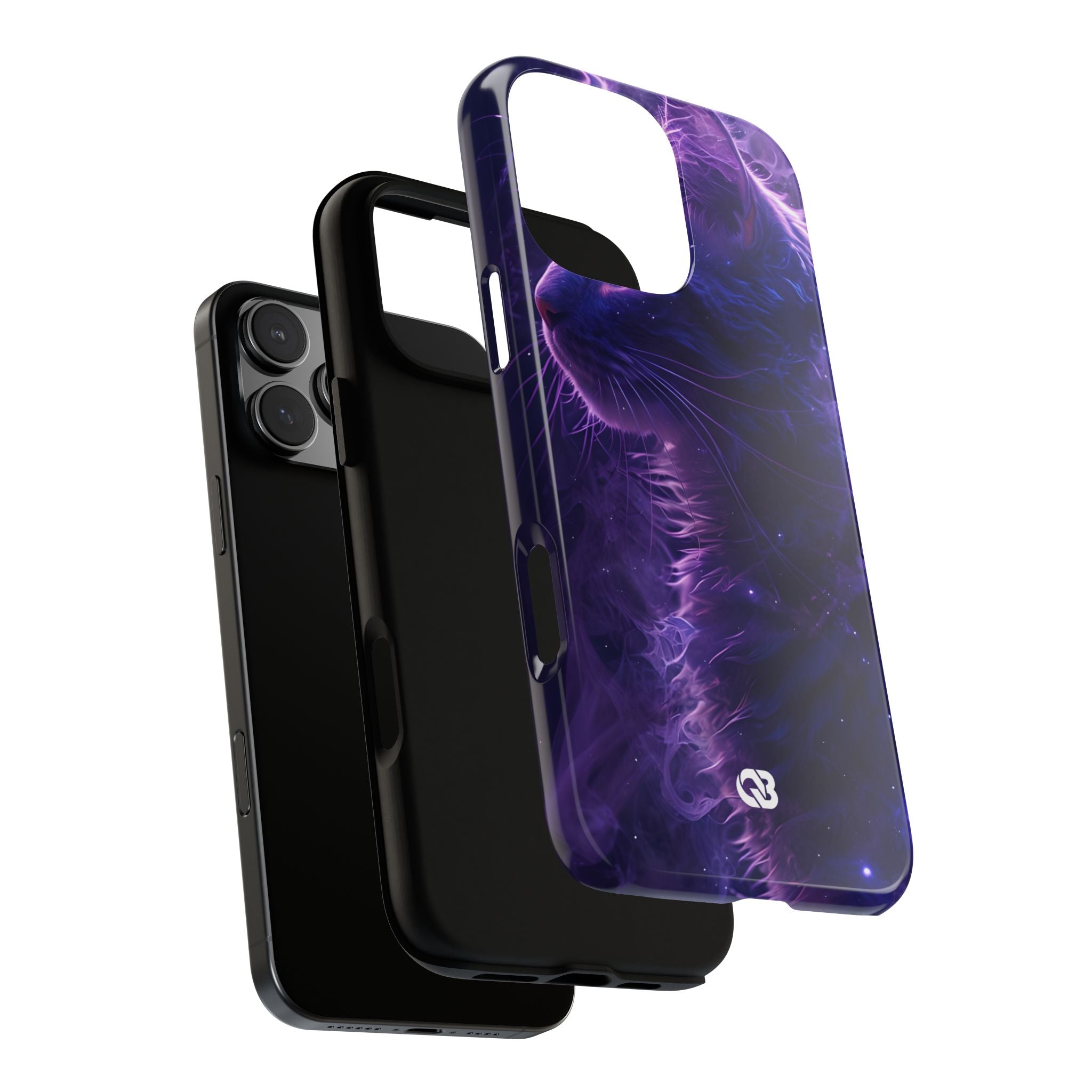 Purple Void Feline · Tough Custodia per iPhone