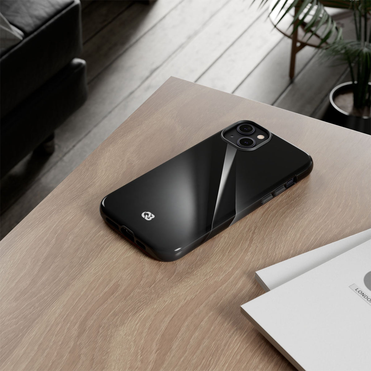 Obsidian Ridge · Tough Phone Case for iPhone · Black
