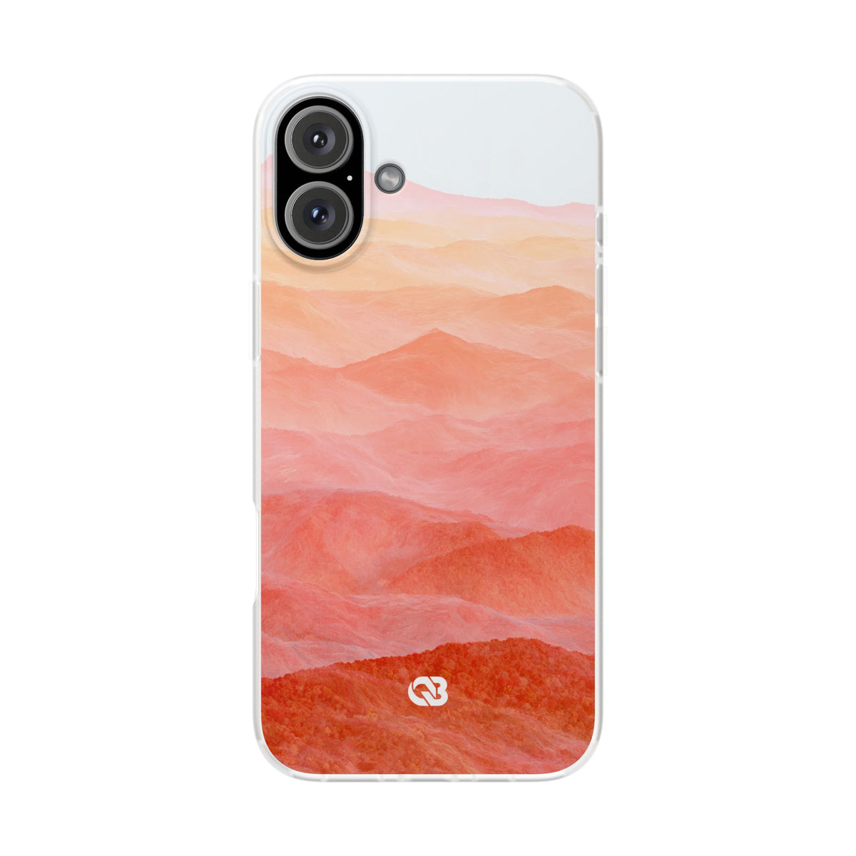 Alpenglow Ridge Vista · Lite Phone Case for iPhone · Orange