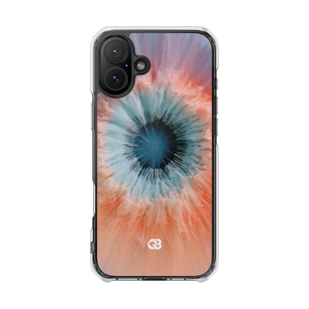 Radiant Aura Core · Clear Impact Magnetic Phone Case for iPhone · Orange