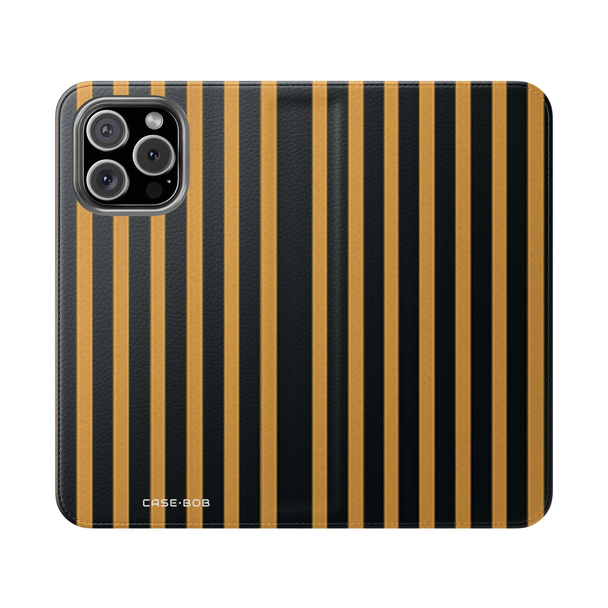 Golden Stripes - iPhone 16 Max Case - Wallet