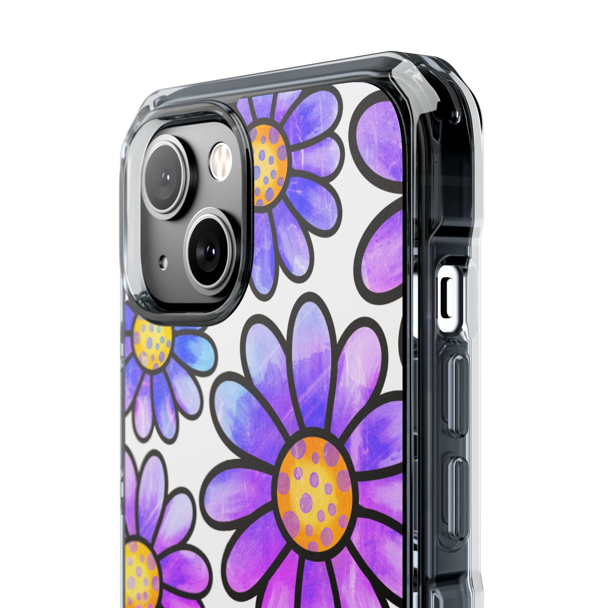 Violet Grunge Bloom · Impact Phone Case for iPhone · Magsafe